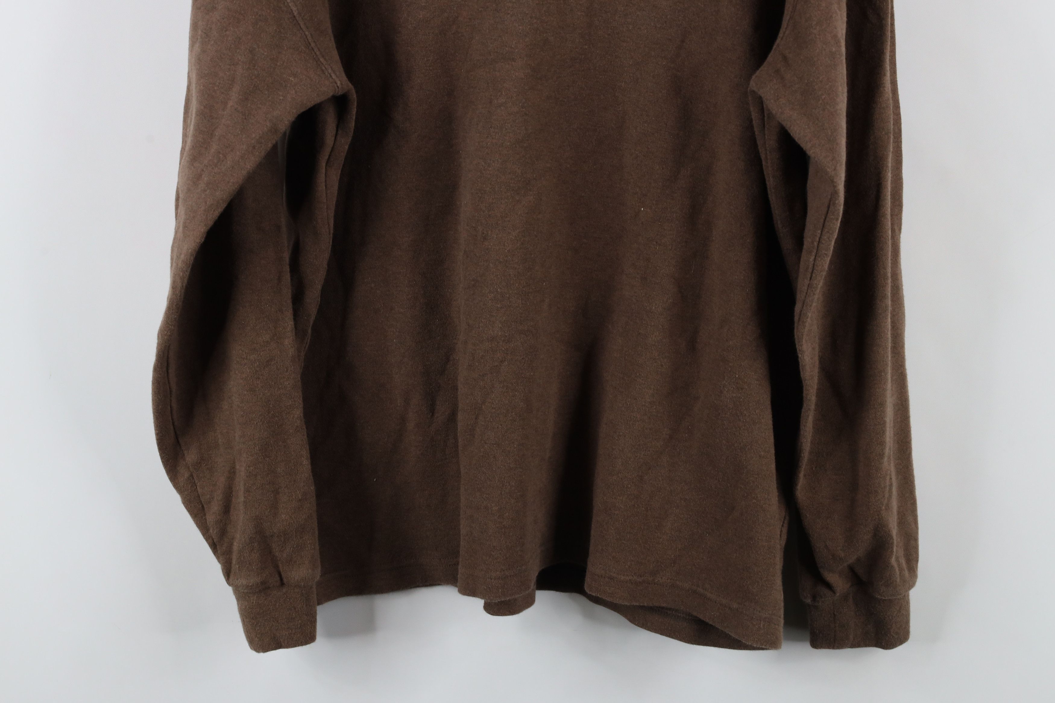 Vintage Vintage 90s Streetwear Blank Mock Neck Long Sleeve T-Shirt Size US M / EU 48-50 / 2 - 11 Thumbnail