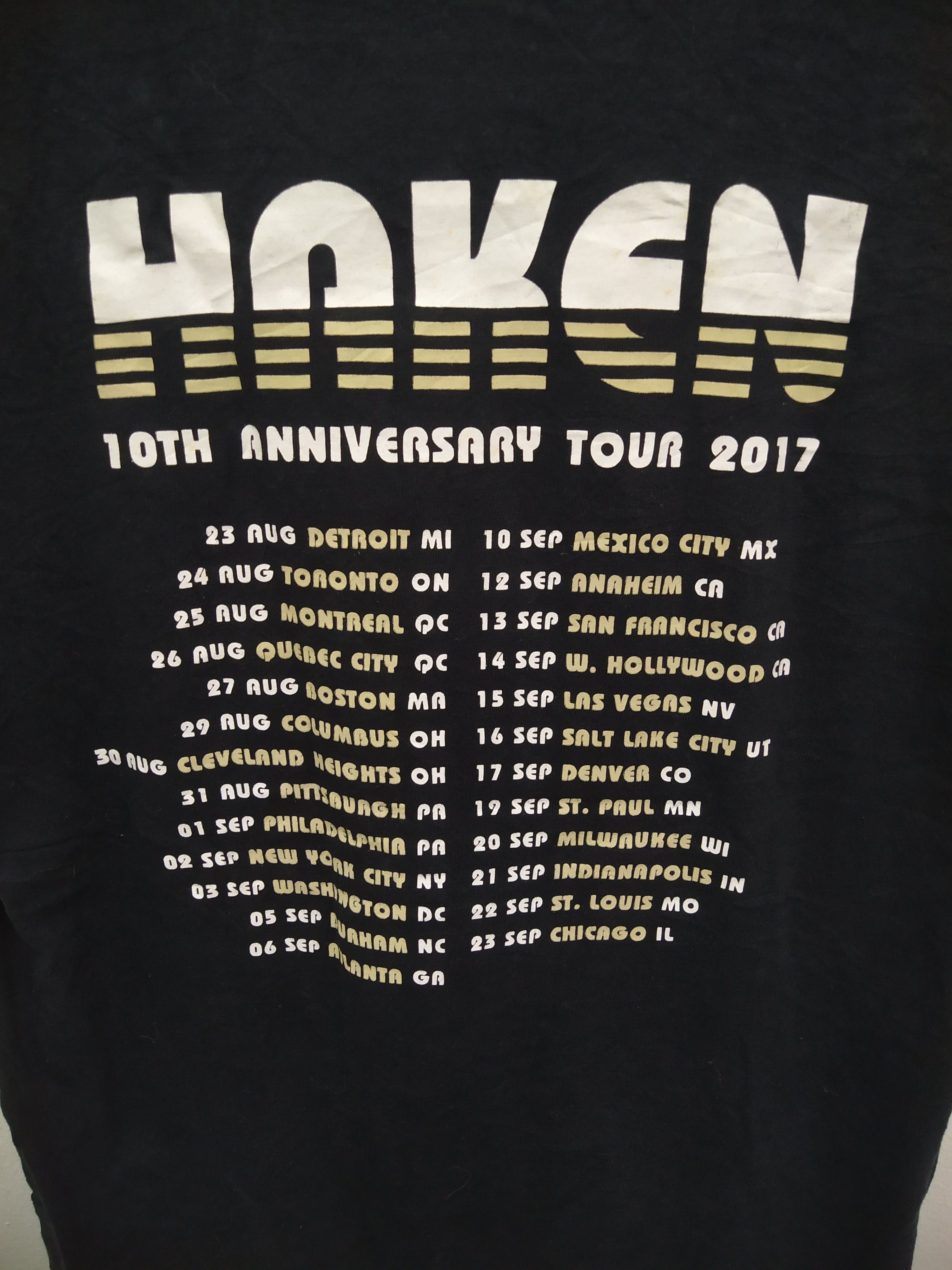 Band Tees Haken Band tour 2017 casual shirt Size US M / EU 48-50 / 2 - 3 Thumbnail