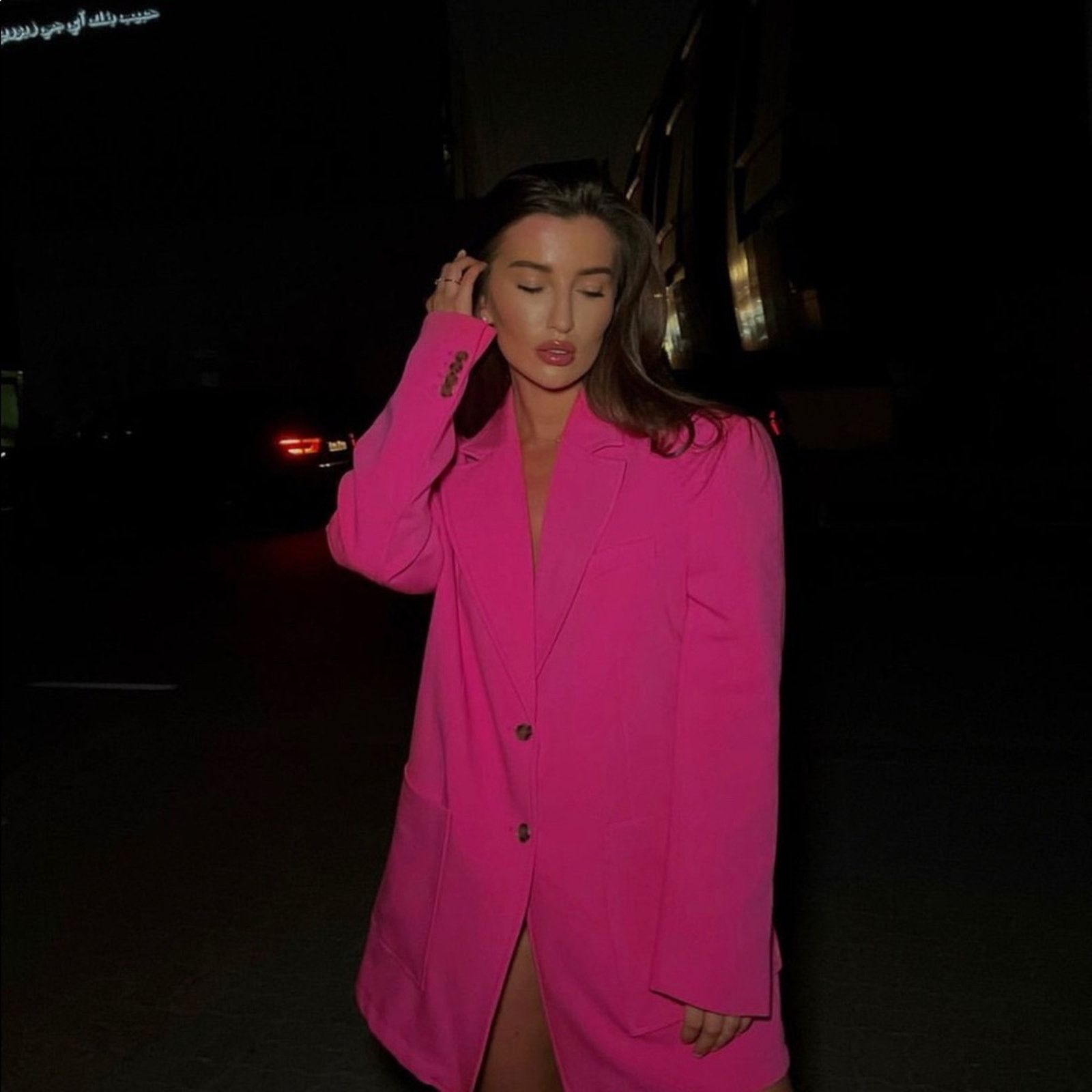 Zara ZARA BLOGGER FAVORITE MENSWEAR STYLE BLAZERNEON PINK Size S / US 4 / IT 40 - 9 Thumbnail