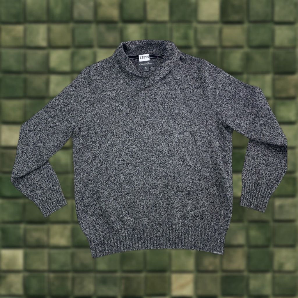 Eddie Bauer VINTAGE Eddie Bauer Men’s High Neck Wool Blend Knit Sweater Large-L Gray Wool Blend Knit Sweater Men’s L Gray Pullover Winter Outdoor Size US L / EU 52-54 / 3 - 1 Thumbnail
