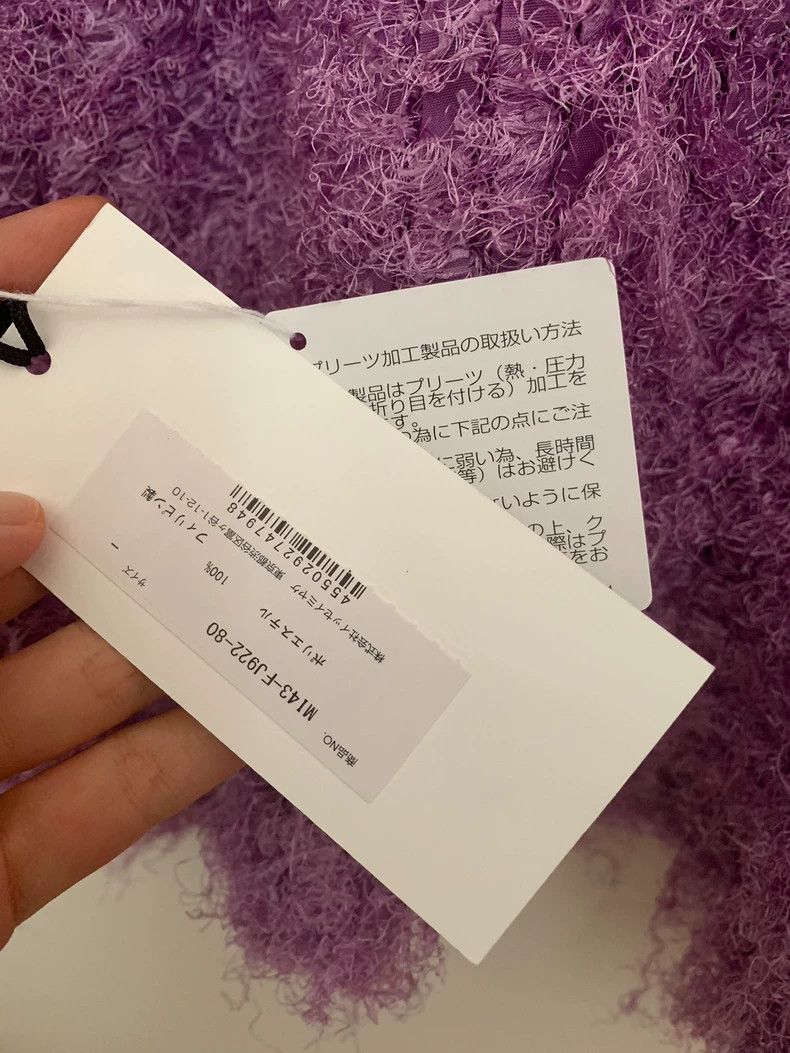 Issey Miyake Issey Miyake size:one size Purple fleece fabric long-sleev Size XS / US 0-2 / IT 36-38 - 5 Thumbnail