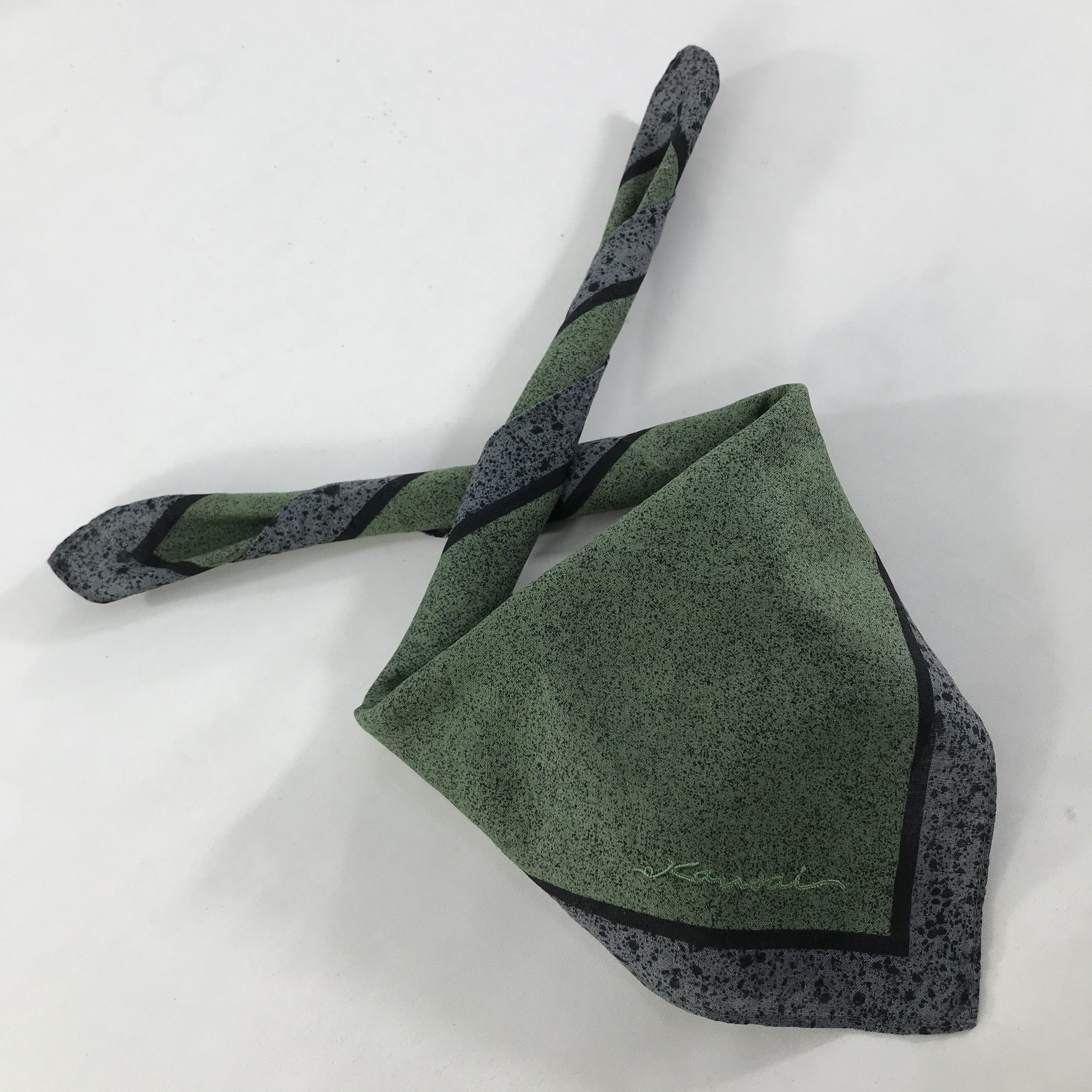 Kansai Yamamoto × Vintage Kansai Bandana / Handkerchief / Neckerchief - S1440 Size ONE SIZE - 4 Thumbnail