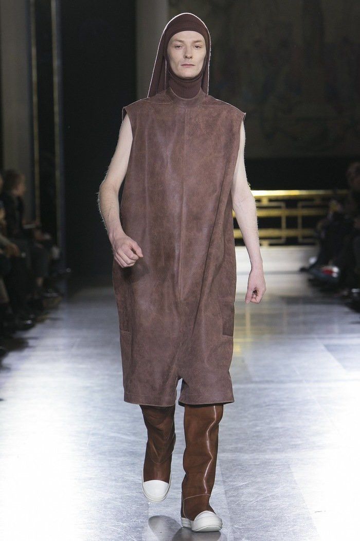 Rick Owens Fleece Overall Moody Fw 2014 in Gray, Men's (Size 42)