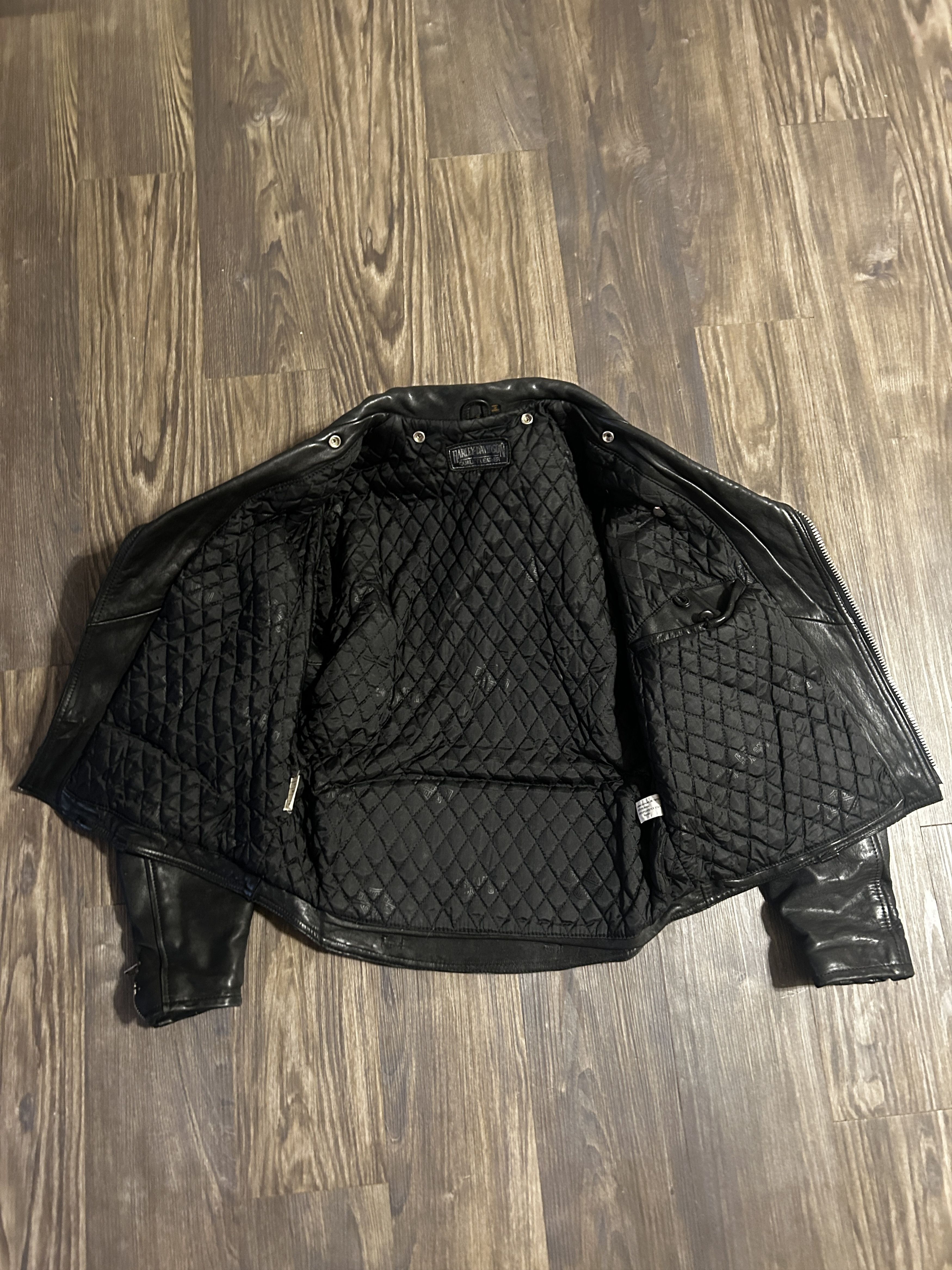 Harley Davidson Vintage Harley Davidson Leather Motorcycle Jacket Size US M / EU 48-50 / 2 - 3 Thumbnail