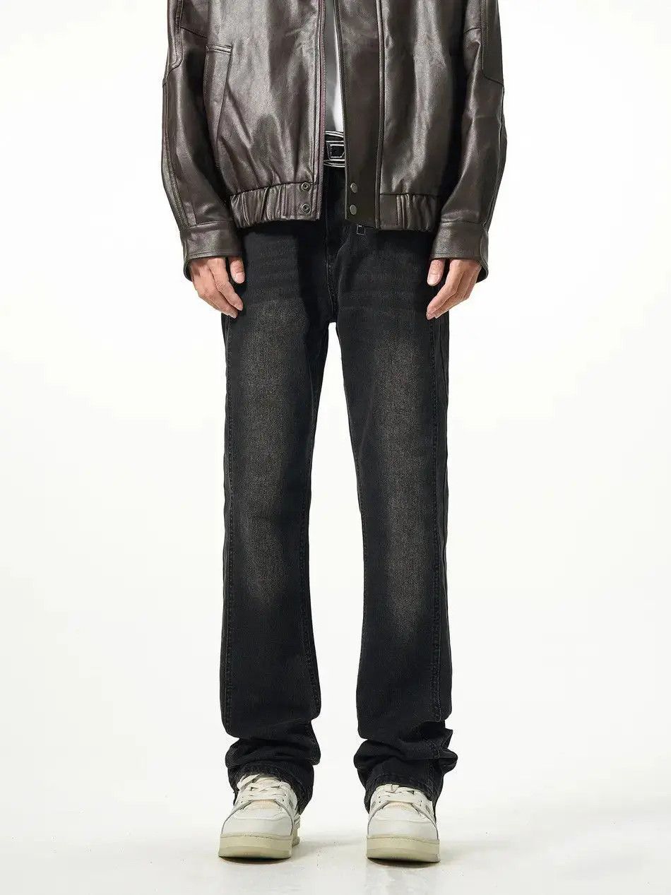 Japanese Brand Retro loose straight leg micro flared jeans Size US 32 / EU 48 - 2 Thumbnail