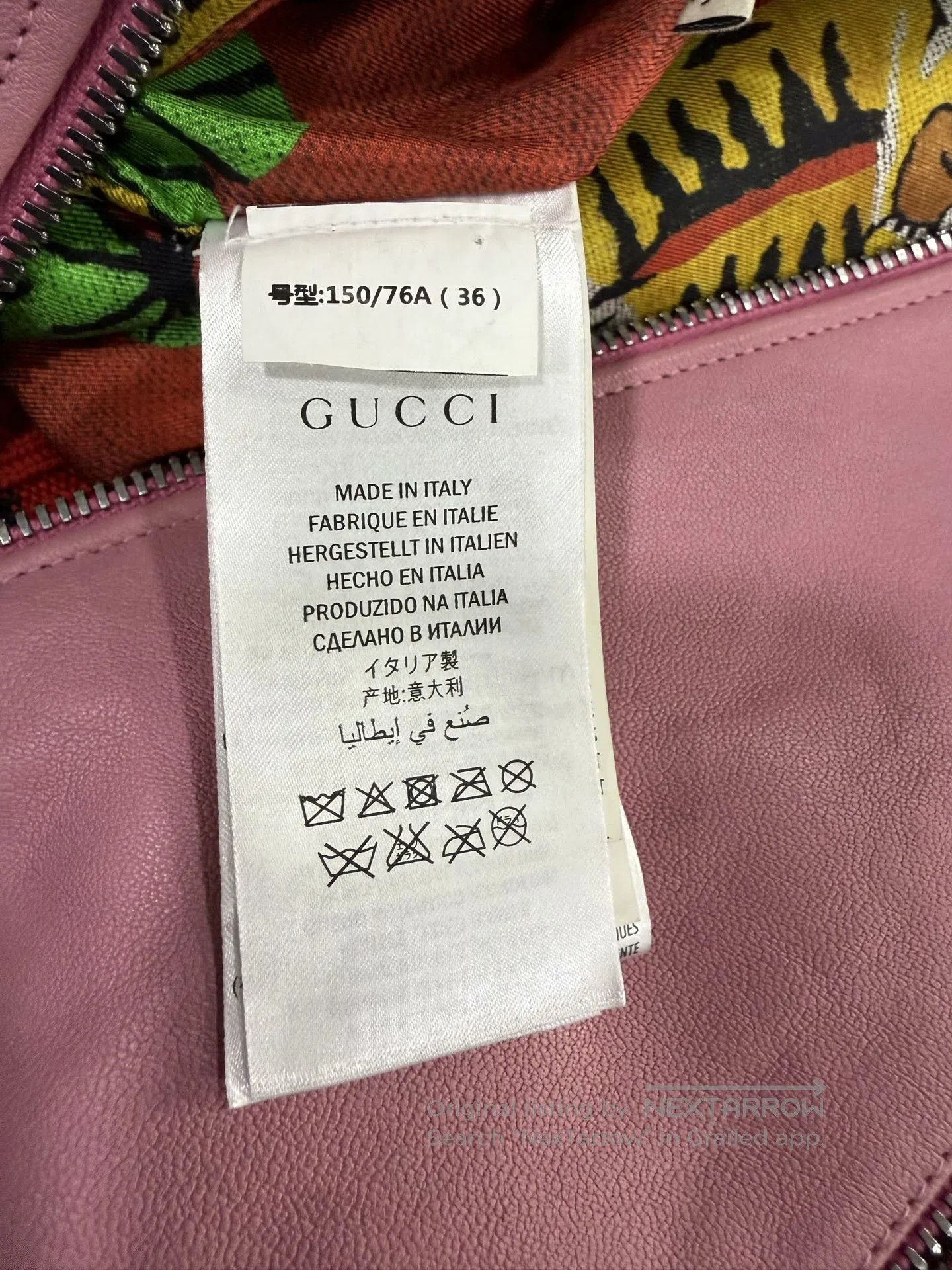 Gucci Gucci Pink Leather Jacket Size 36. Size XS / US 0-2 / IT 36-38 - 4 Thumbnail