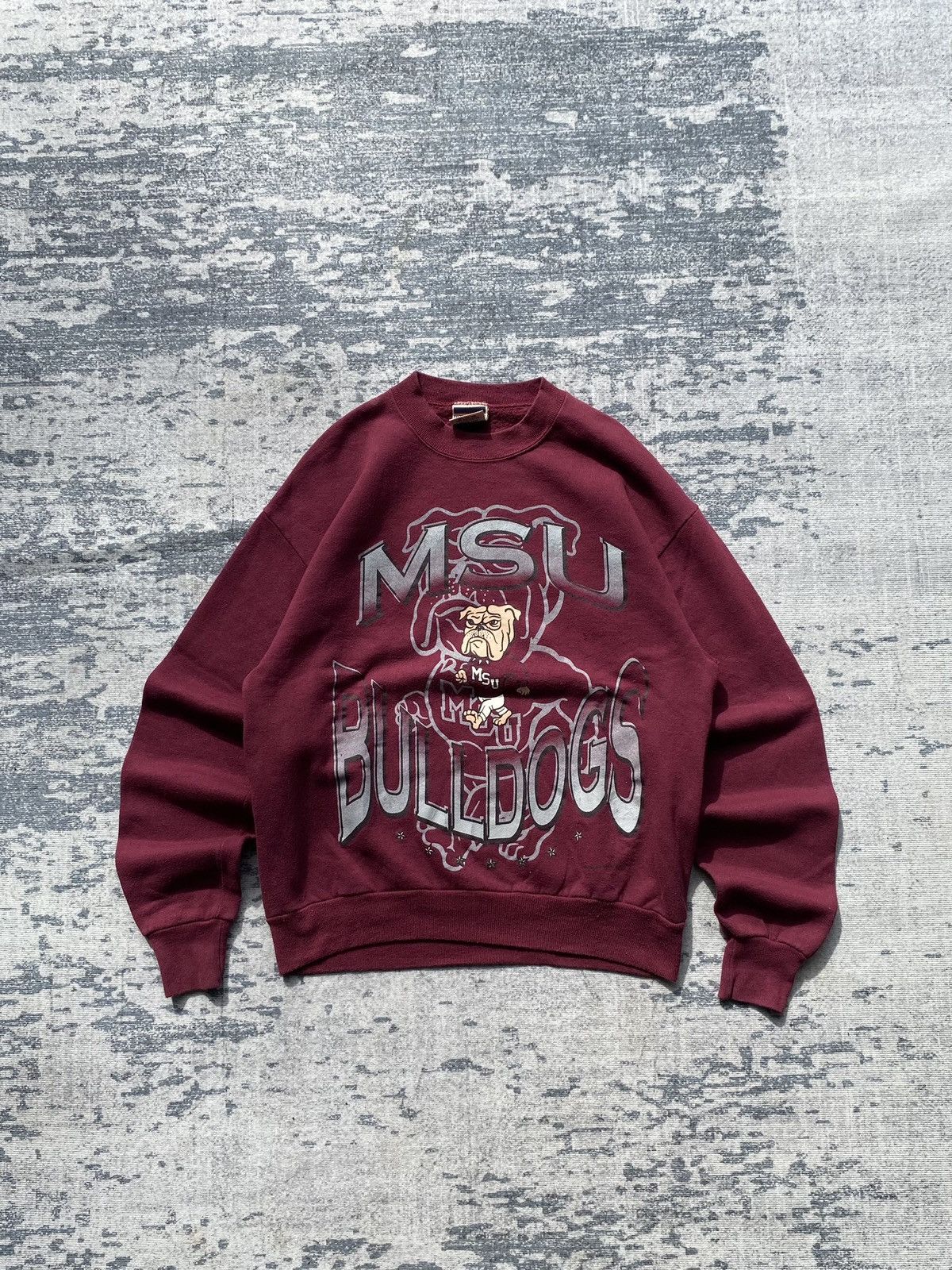 Russell Athletic Vtg Red Oak “Msu Bulldogs” Size US M / EU 48-50 / 2 - 1 Thumbnail