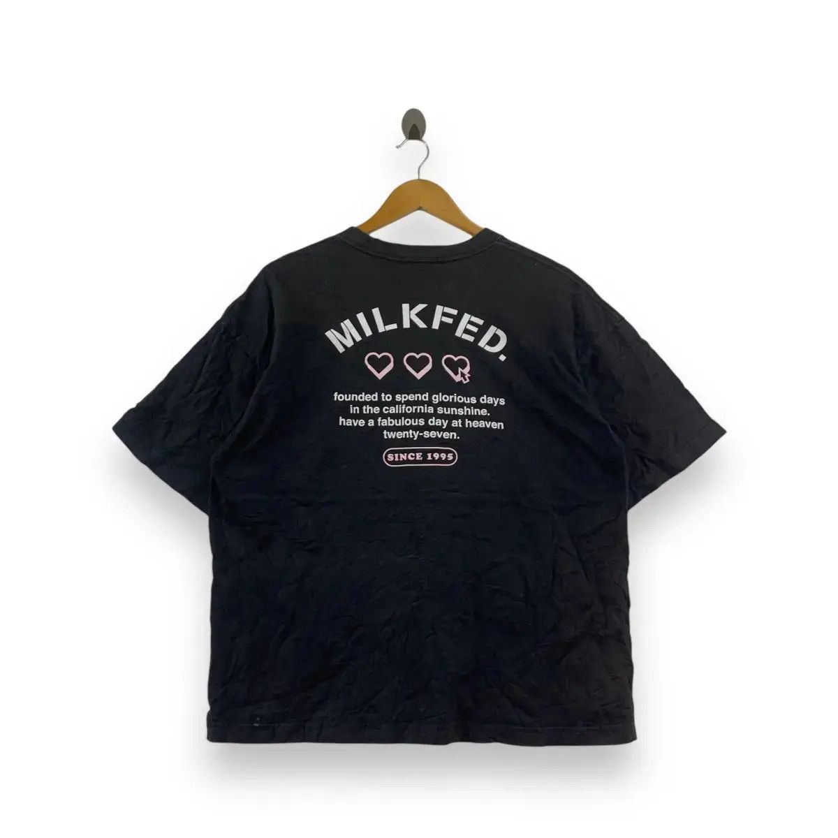 Vintage Vintage MILKFED JAPAN HARAJUKU Center Logo Tee Shirt Top Size US XL / EU 56 / 4 - 2 Thumbnail