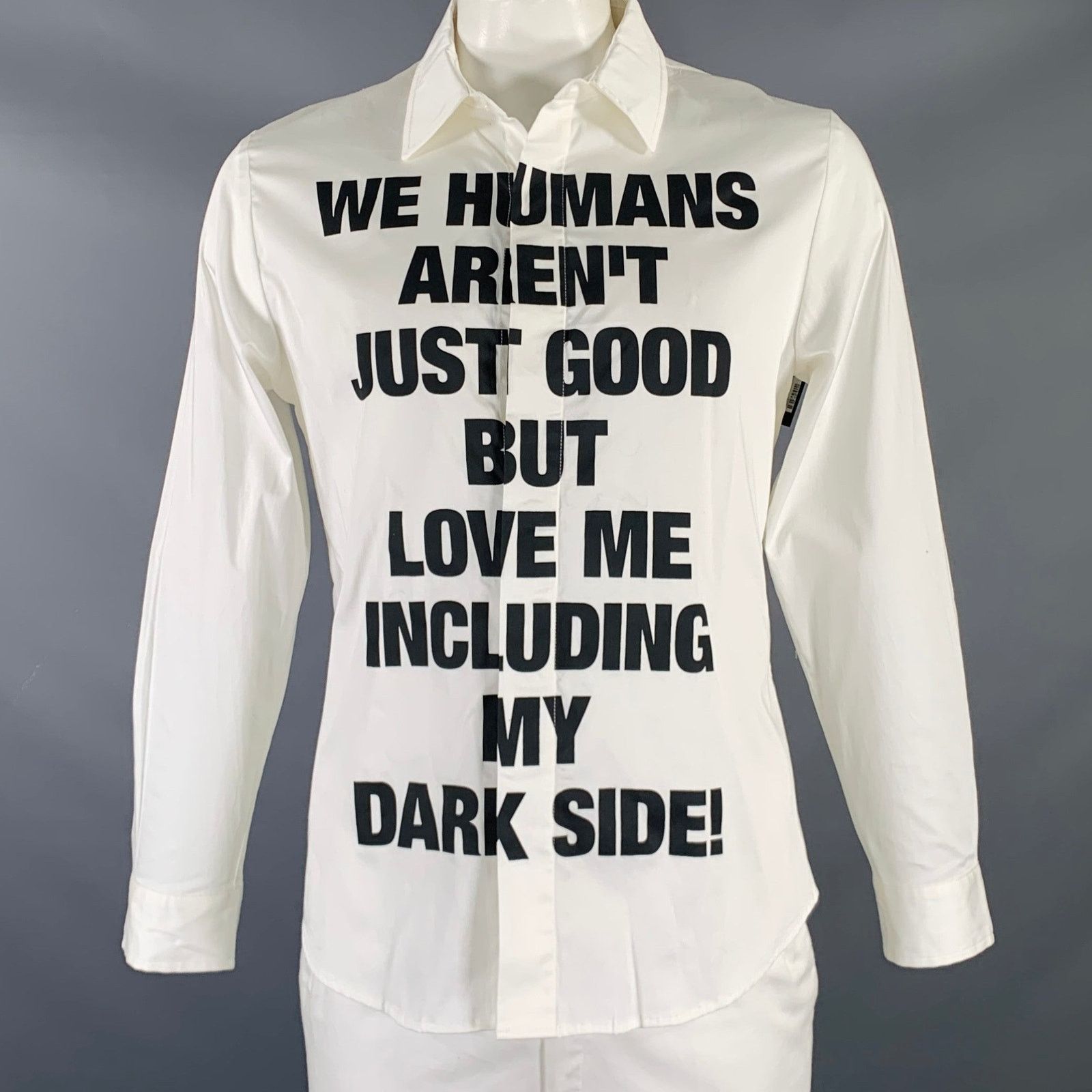 Other GLAMB x REZARD White Black Print Cotton Long Sleeve Shirt Size US L / EU 52-54 / 3 - 1 Thumbnail