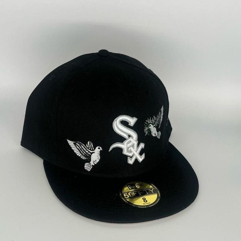 New Era Size 8 Black Chicago White Sox New Era MLB 59Fifty Fitted Size ONE SIZE - 1 Thumbnail