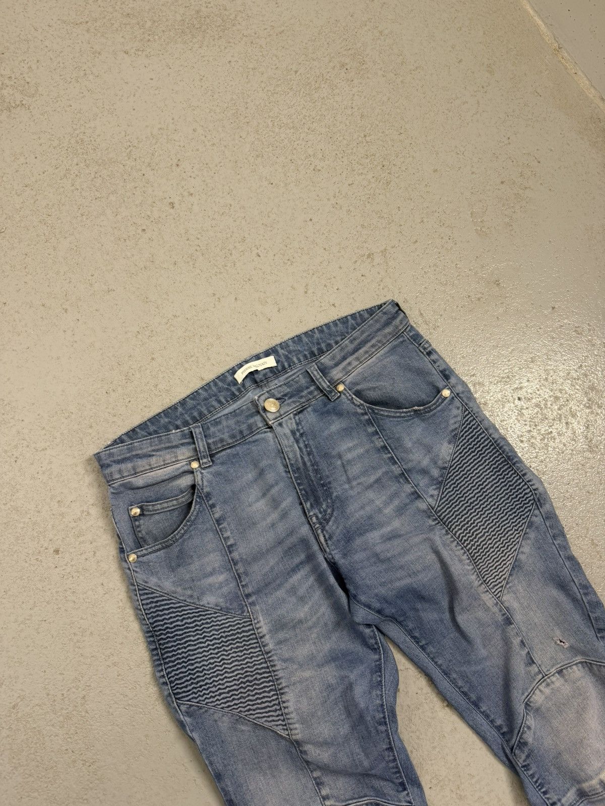 Pierre Balmain Pierre Balmain Biker Jeans Size US 33 - 5 Thumbnail