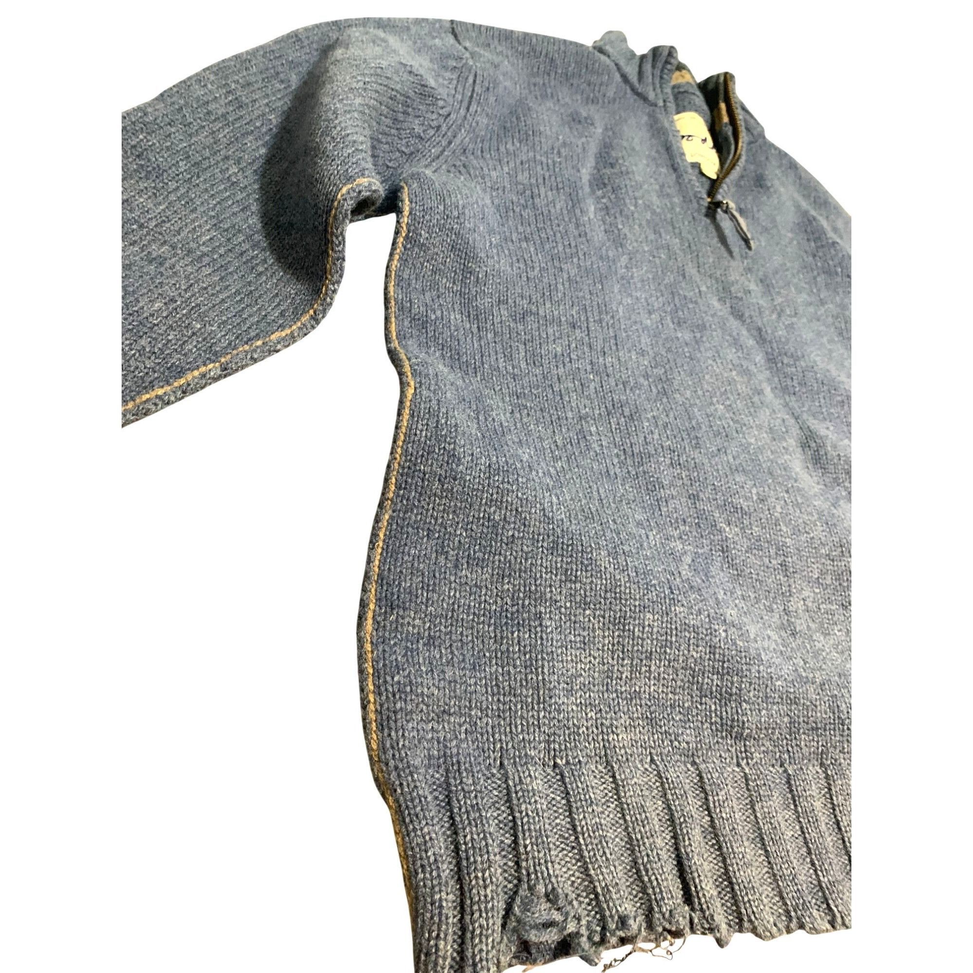 Boden Vintage Boden London Mens Pull-Over Lambs Wool Sweater L Blu Size US L / EU 52-54 / 3 - 4 Thumbnail