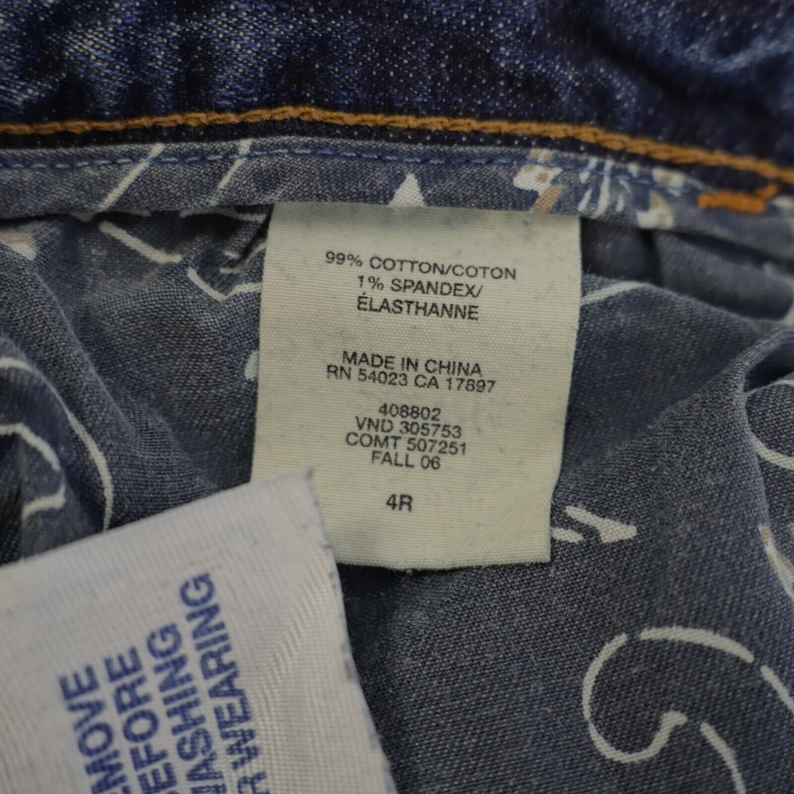 Gap Gap 1969 Stone Wash Blue Jeans Zip Up Ankle 4R 31/28 Low Ris Size 31" - 7 Thumbnail