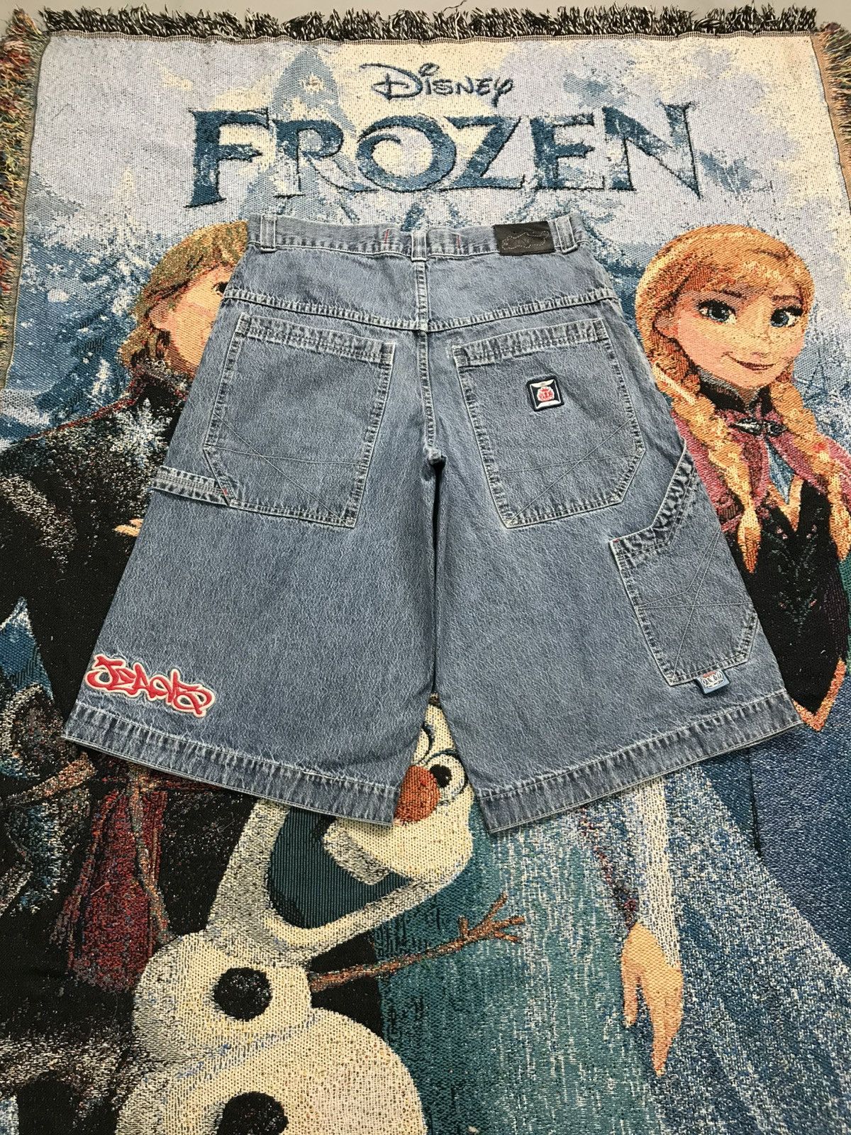 JNCO Vintage junco big pocket graffiti Jort Size US 38 / EU 54 - 9 Thumbnail