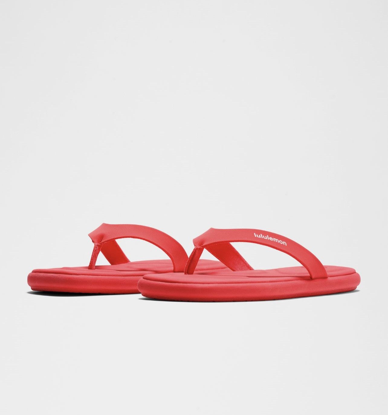 Lululemon Lululemon rest feel Flip Flops size 9 color red glow/white Size US 9 / IT 39 - 1 Thumbnail
