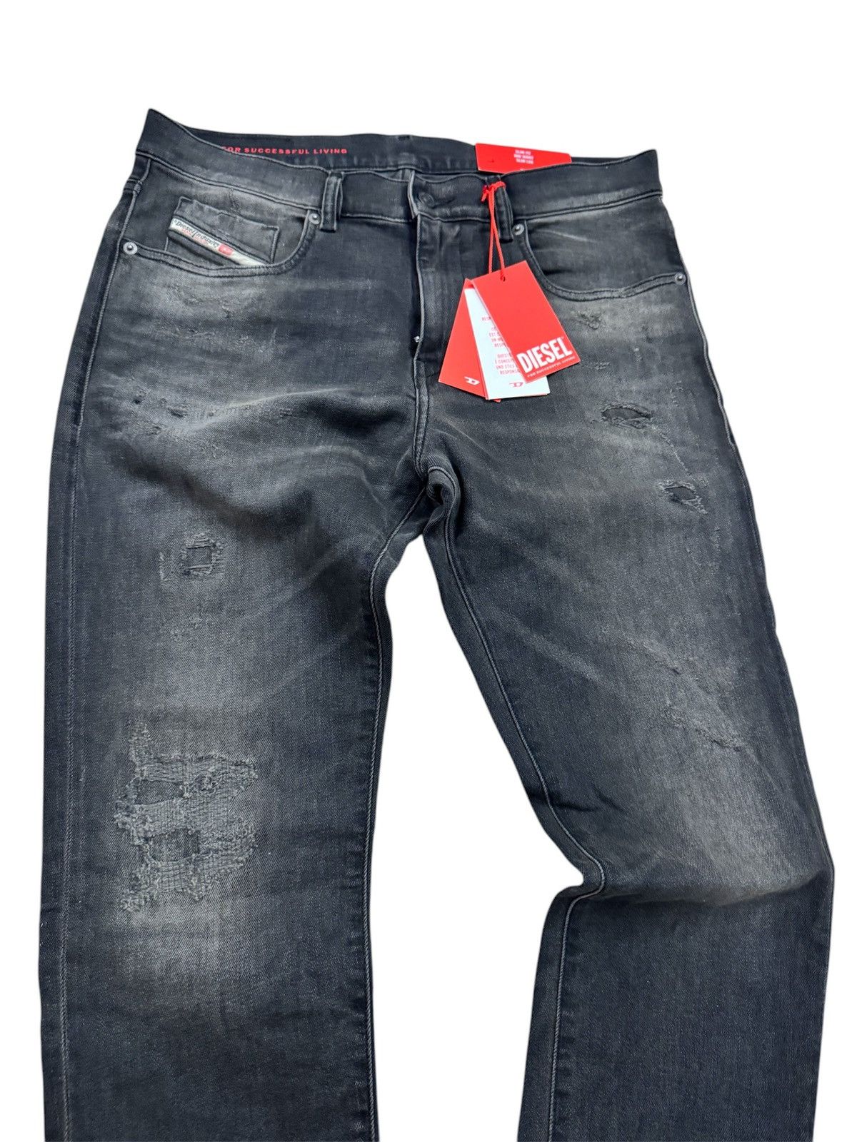 Diesel 🔥295$ Diesel 2019 D-Strukt Trou Jeans/Diesel Strukt Jeans Size US 32 / EU 48 - 3 Thumbnail