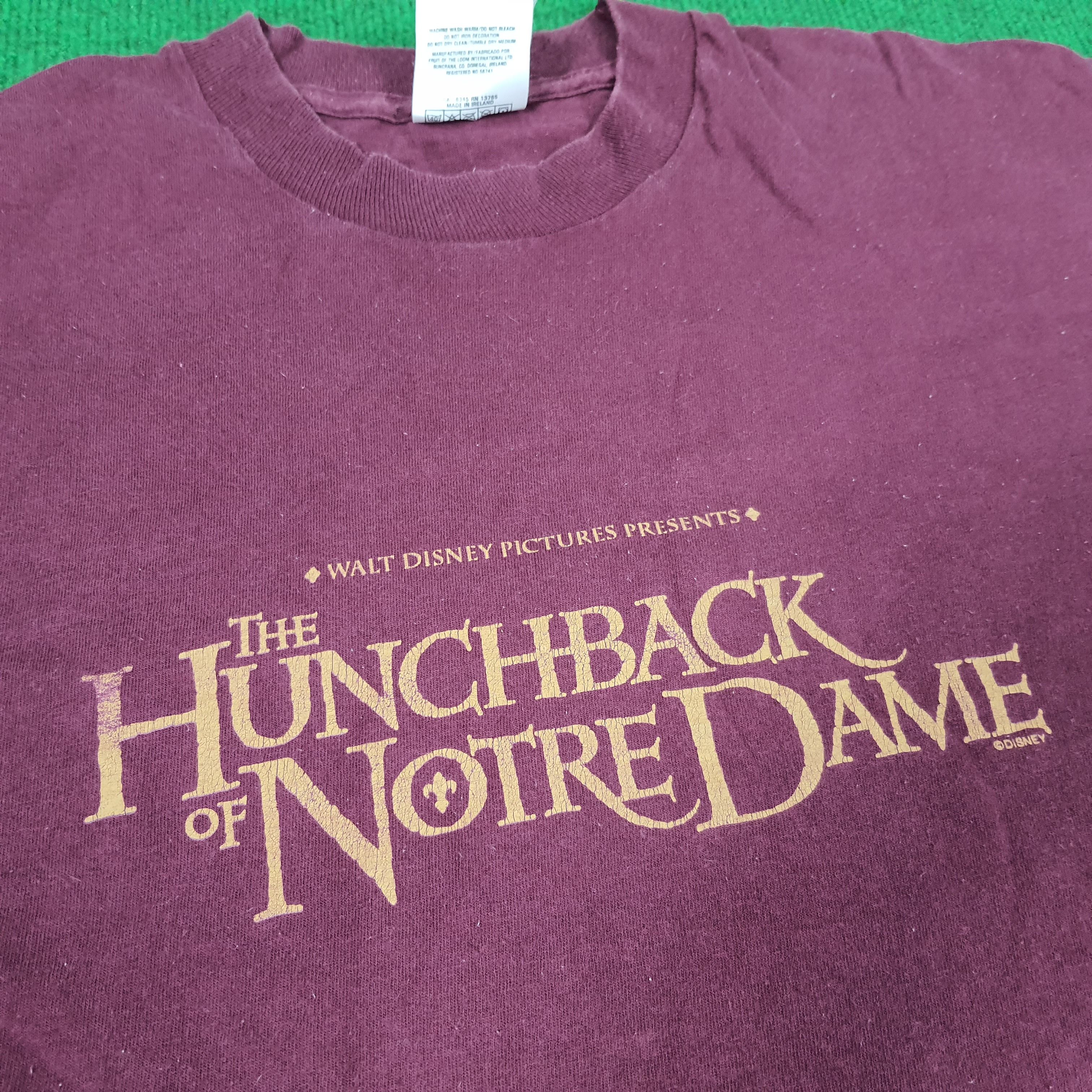 Disney Vintage Disney Movie The Hunchback of Notre Dame T-shirt Size US XL / EU 56 / 4 - 2 Thumbnail