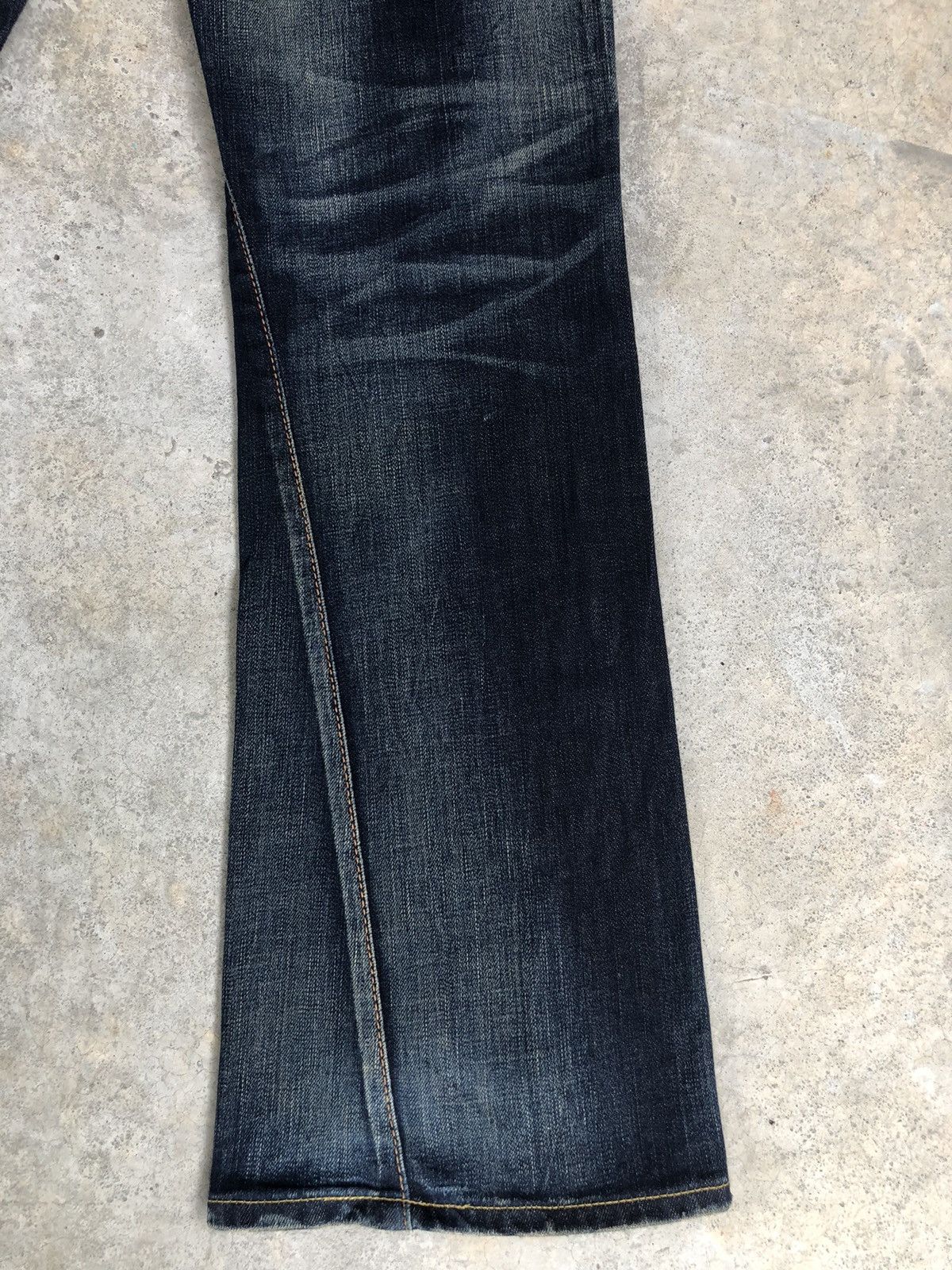 If Six Was Nine Japanese Edwin Blue Trip Flared Jeans Distressed Jeans Size US 32 / EU 48 - 12 Thumbnail