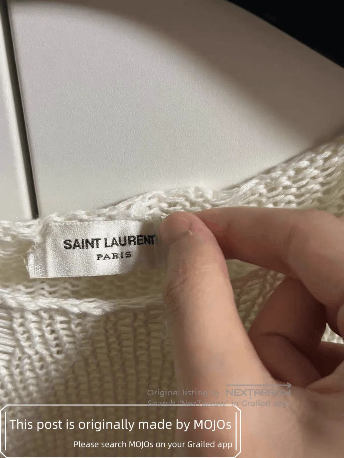 Saint Laurent Paris Saint Laurent Paris Linen Joint Mohair Knitwear mojos145924 Size US M / EU 48-50 / 2 - 6 Thumbnail