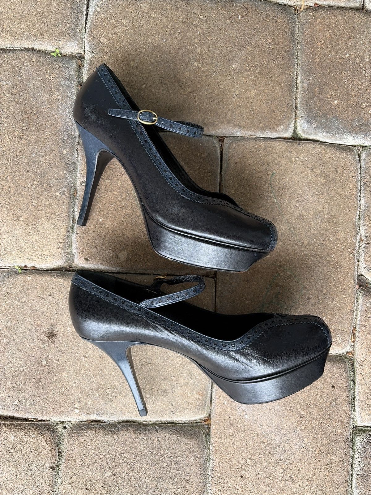 Yves Saint Laurent 2000s YSL Mary Jane Stiletto Pumps Size US 8.5 / IT 38.5 - 7 Thumbnail
