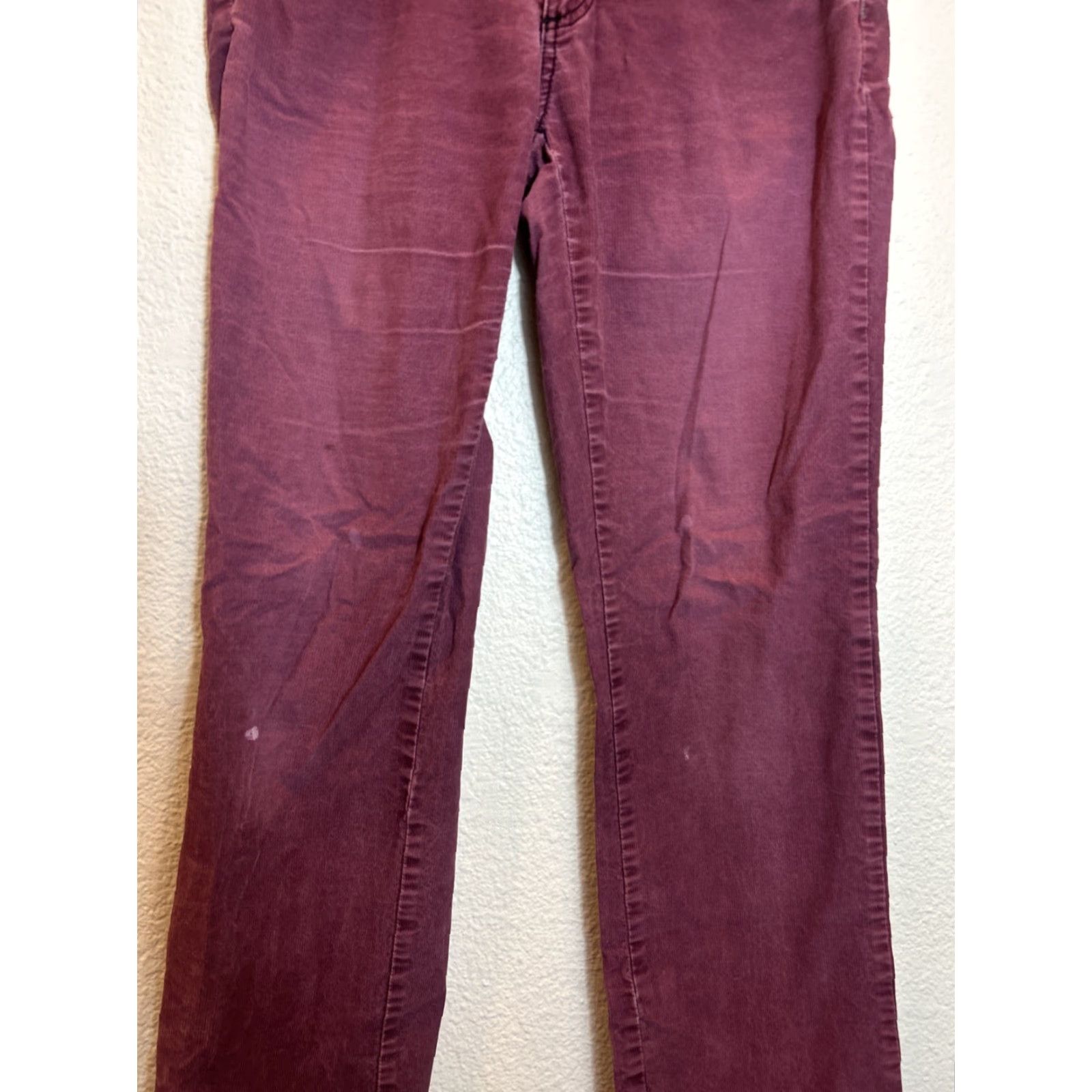 Prana VINTAGE Prana Corduroy Pants Women 4 Purple 30x31 Chino Stained Size 27" / US 4 / IT 40 - 3 Thumbnail