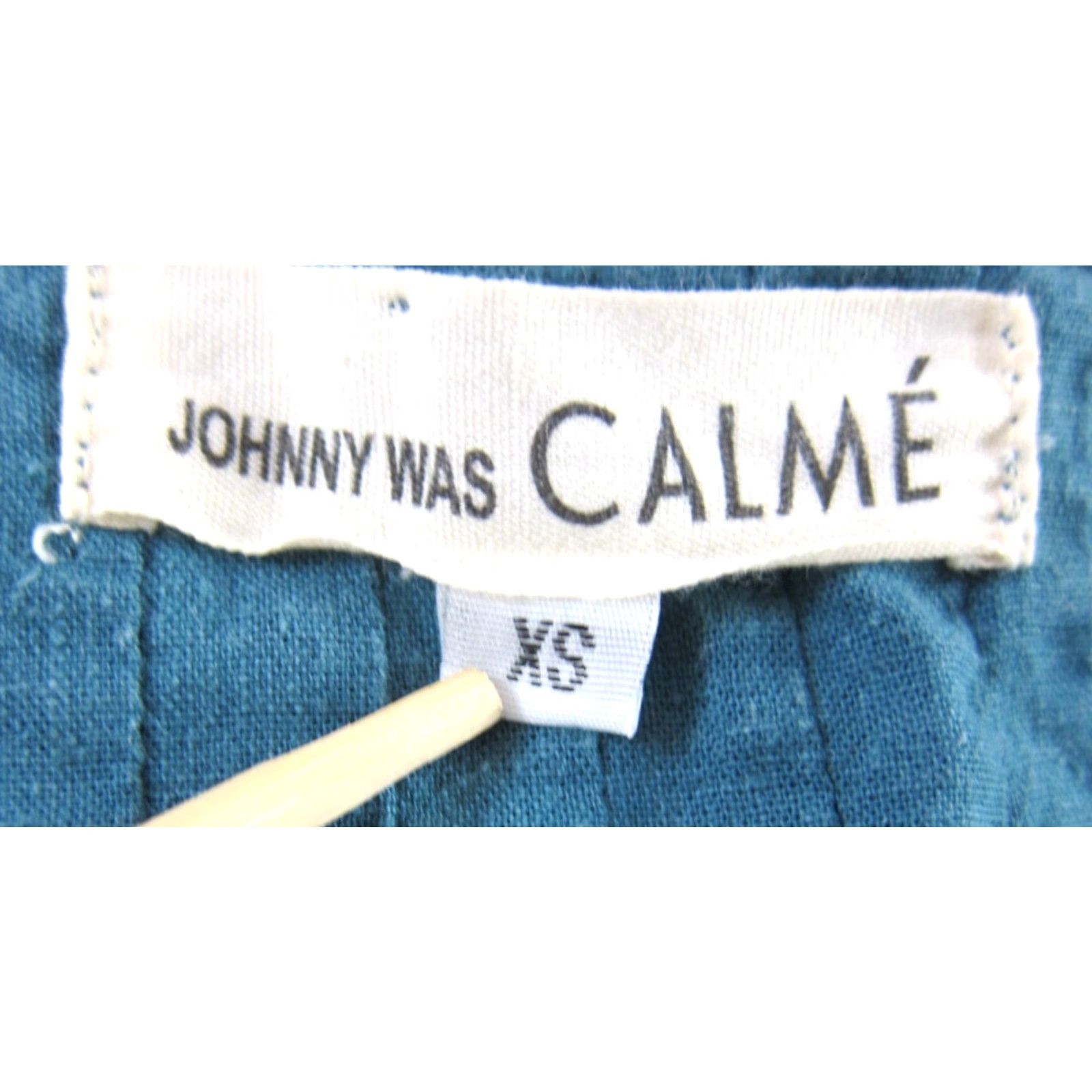 Johnny Was Johnny Was Calme' Hemp Organic Cotton Sea Green Pocket Short Sleeve Dress XS Shirt Dress Womens Vintage Size 26" / US 2 / IT 38 - 3 Thumbnail
