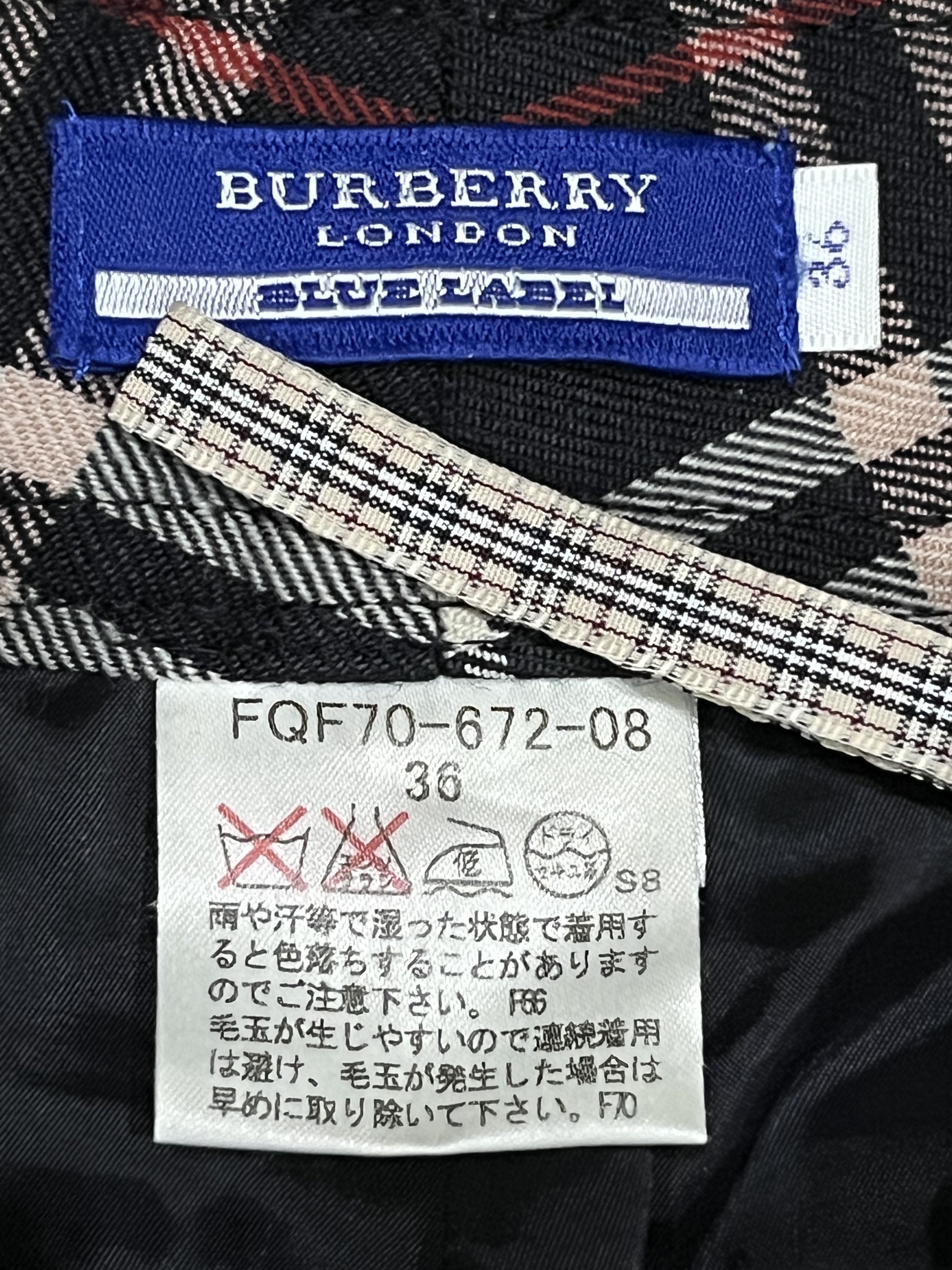 Burberry 🔥 BURBERRY NOVA CHECK BLUE LABEL Japan Woman’s Wool Pants Size US 26 / EU 42 - 11 Thumbnail