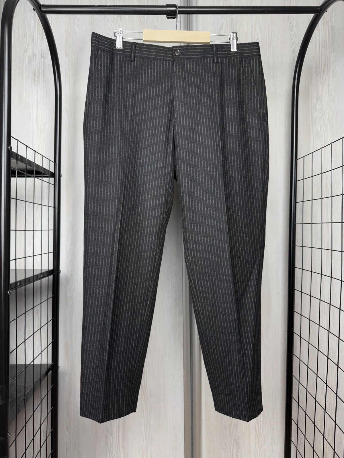 Polo Ralph Lauren POLO Ralph Lauren Gregory Wool Pinstripe Suit Dark Grey 42R Size 42R - 9 Thumbnail