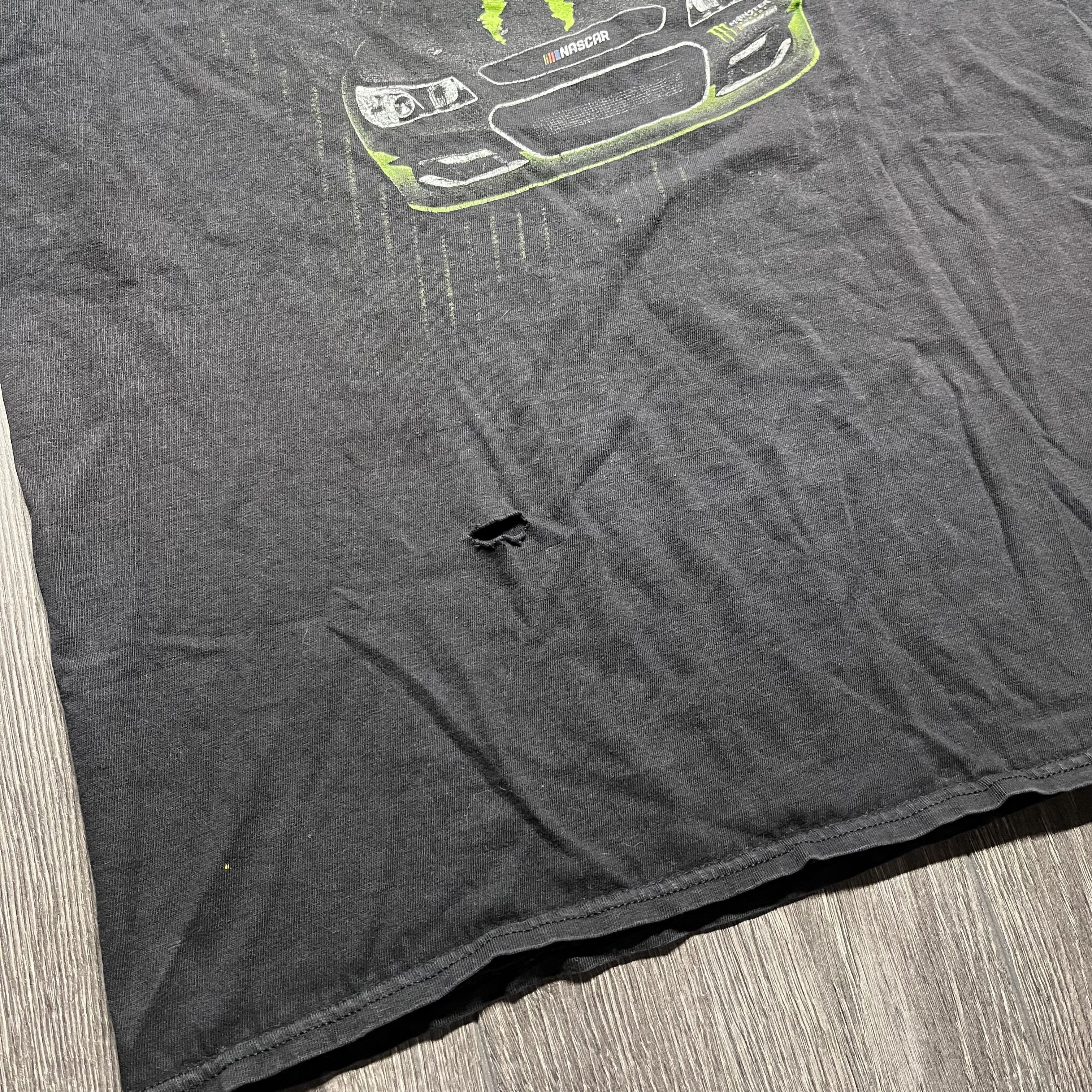 NASCAR × Vintage Vintage Nascar Monster Energy Black Shirt Medium Faded Size US M / EU 48-50 / 2 - 3 Thumbnail