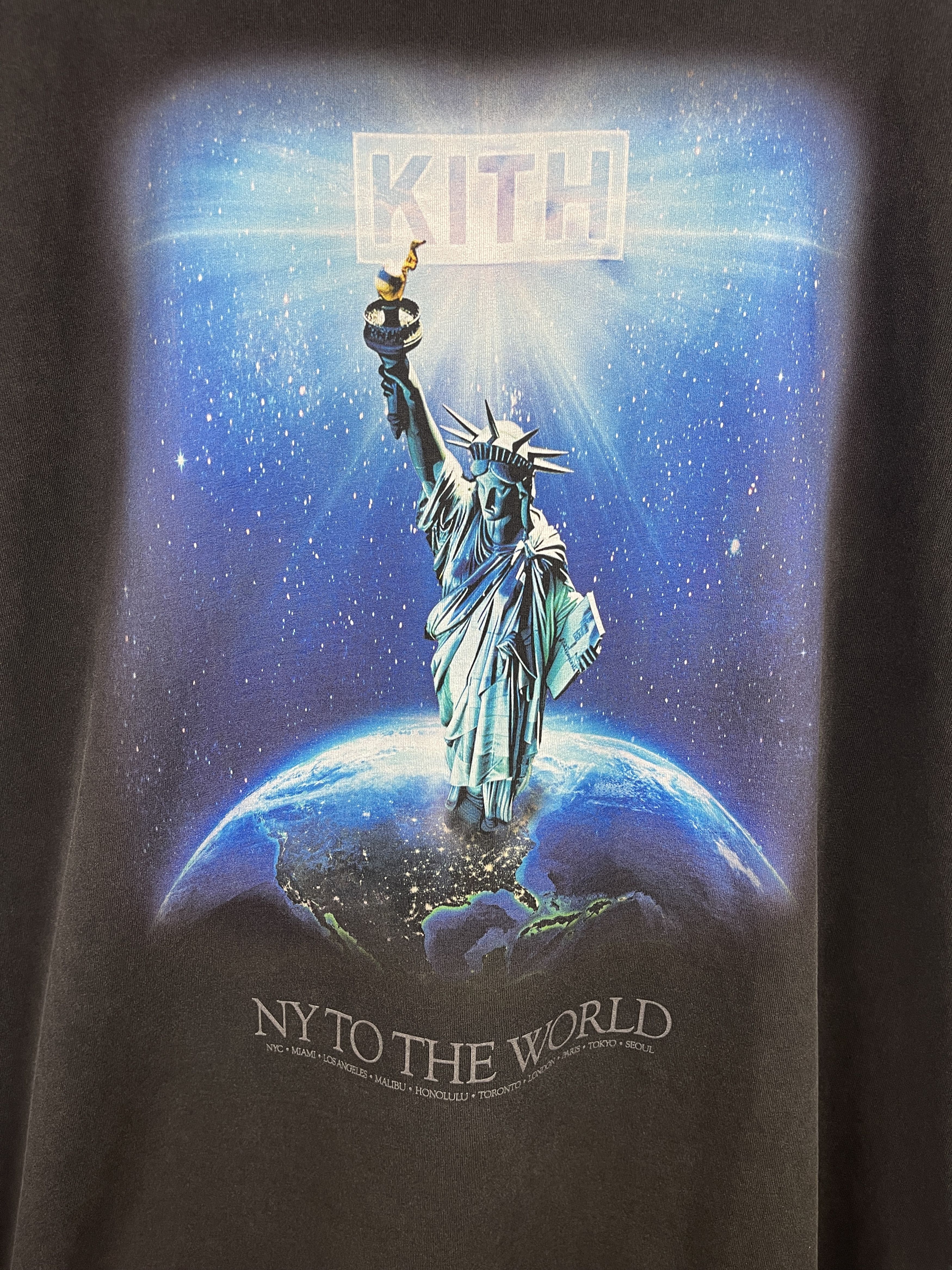 Kith Kith NY To The Worldwide Black Tee Size US L / EU 52-54 / 3 - 3 Thumbnail