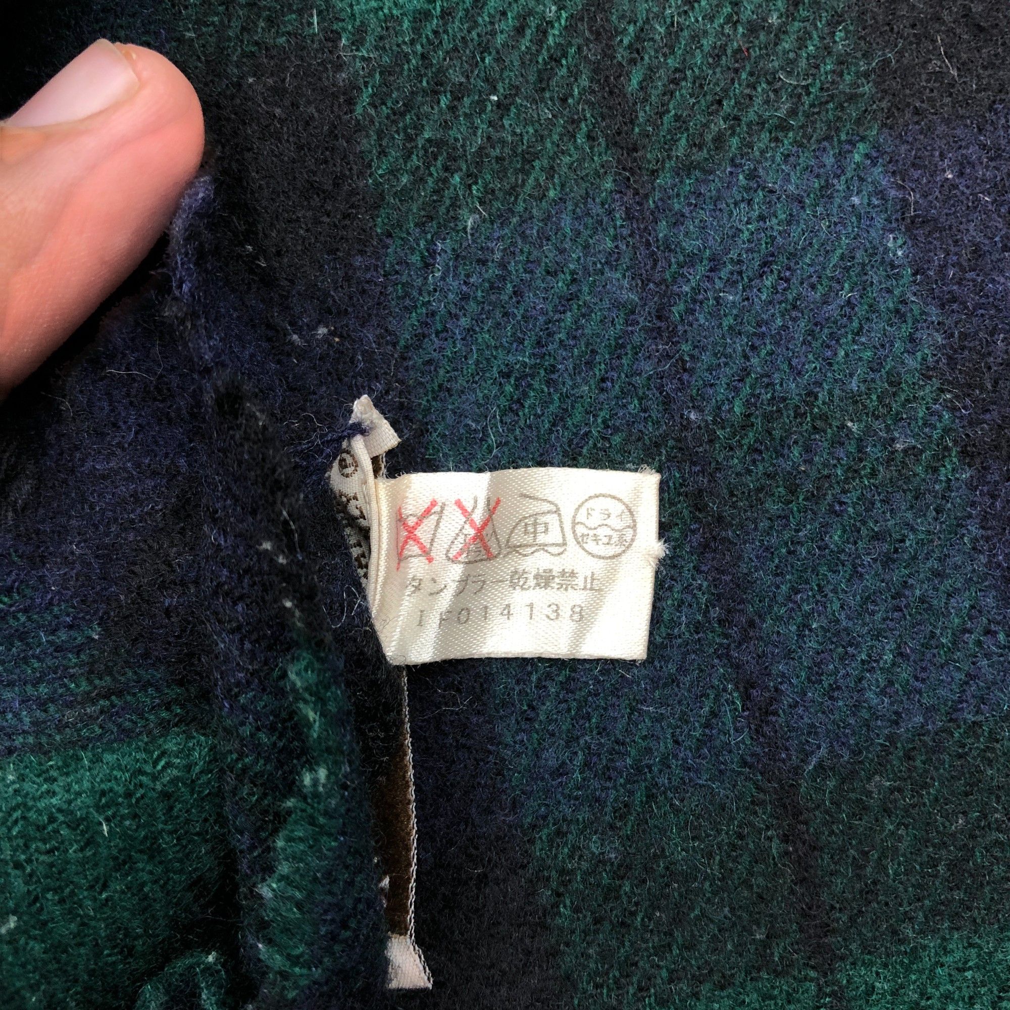 Japanese Brand Vintage Hilltop Scarf Plaid Tartan Check Wool Scarves Size ONE SIZE - 6 Thumbnail