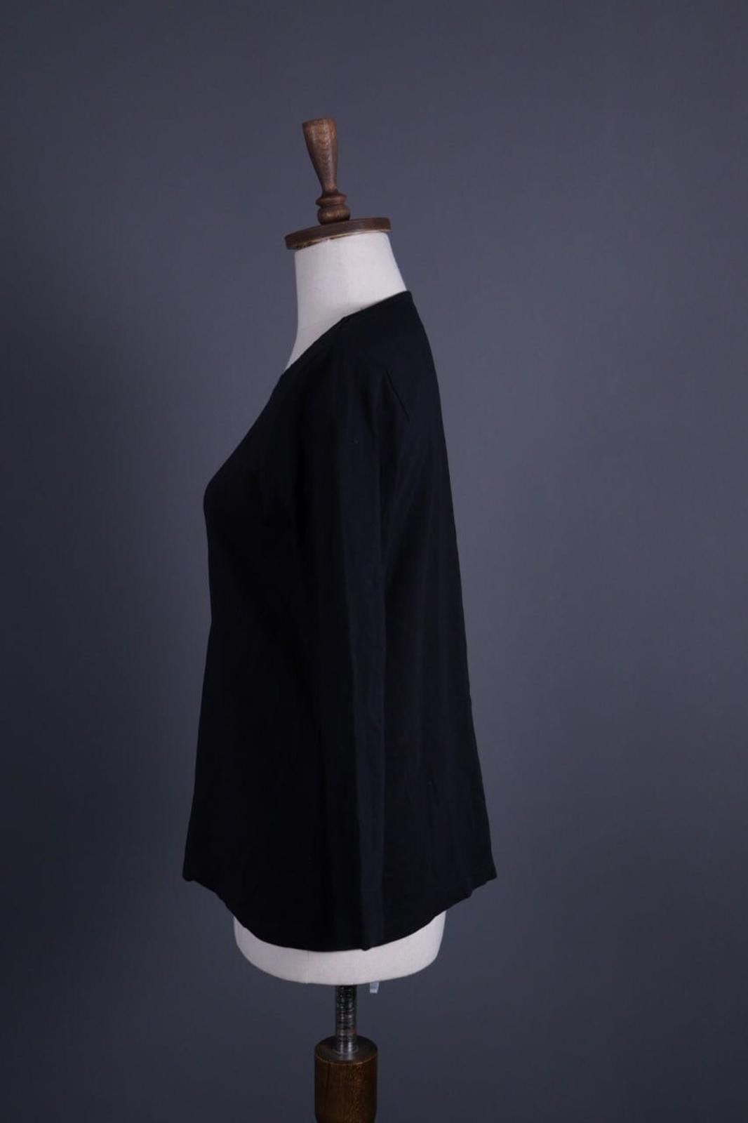 Designer Gudrun Sjoden Black Relaxed Tunic Blouson Dress Size S Size S / US 4 / IT 40 - 5 Thumbnail