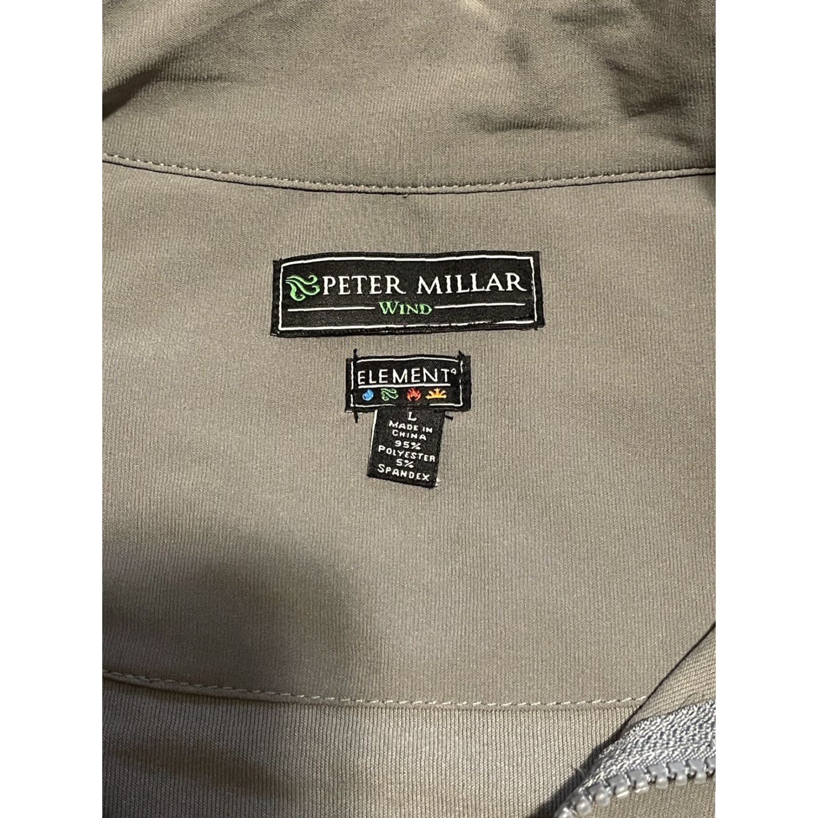 Peter Millar Peter Millar Element 4 Wind Jacket Mens L Gray Full Zip Golf Windbreaker Size US L / EU 52-54 / 3 - 4 Thumbnail