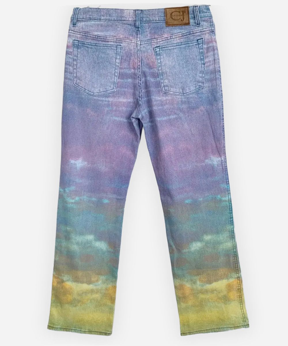 Roberto Cavalli ROBERTO CAVALLI Jeans Pants Printed Sky Vintage 90s y2k Size US 30 / EU 46 - 1 Thumbnail
