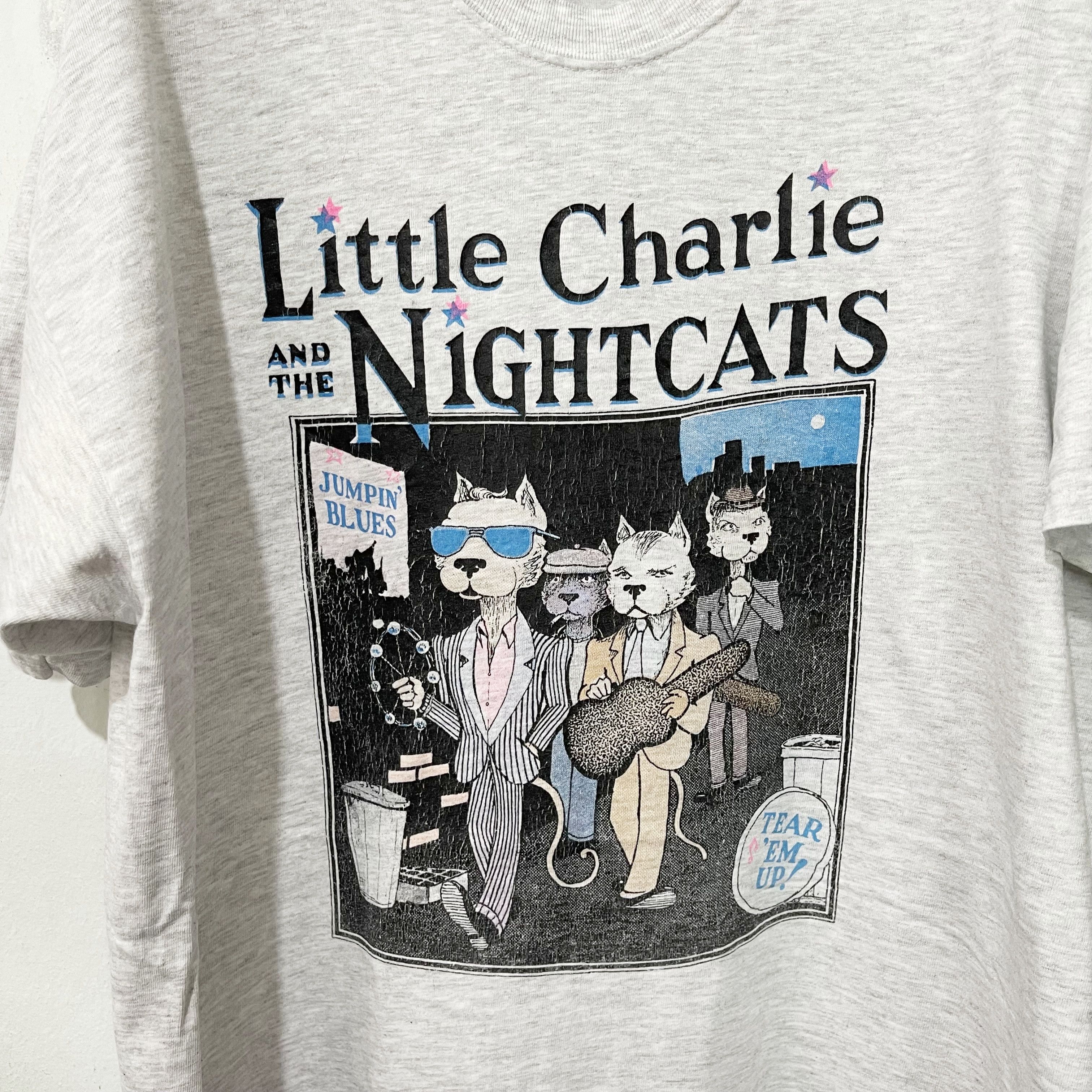 Band Tees Vintage 90s Little Charlie & the Nightcats Shirt Size US L / EU 52-54 / 3 - 2 Thumbnail