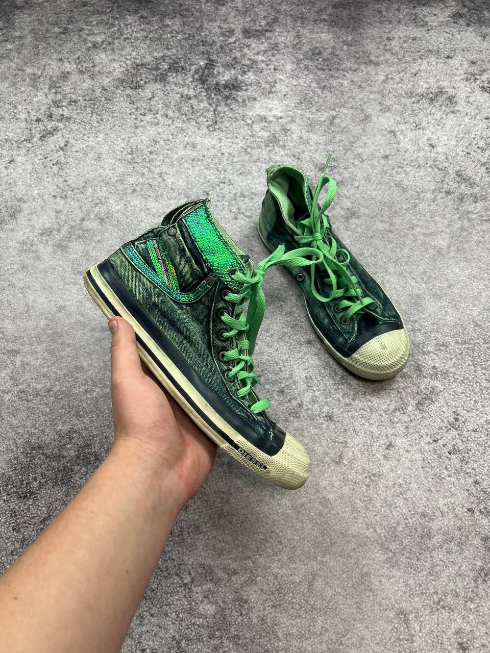 Diesel Vintage Diesel High Sneakers Avant Garde Opium Size US 5.5 / EU 38 - 1 Thumbnail