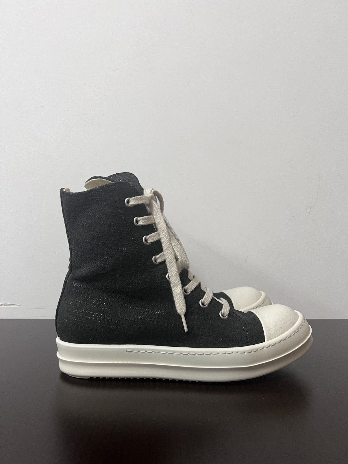 Rick Owens Drkshdw Rick owens ramones high top sneakers sz37 Size US 7 / IT 37 - 4 Thumbnail