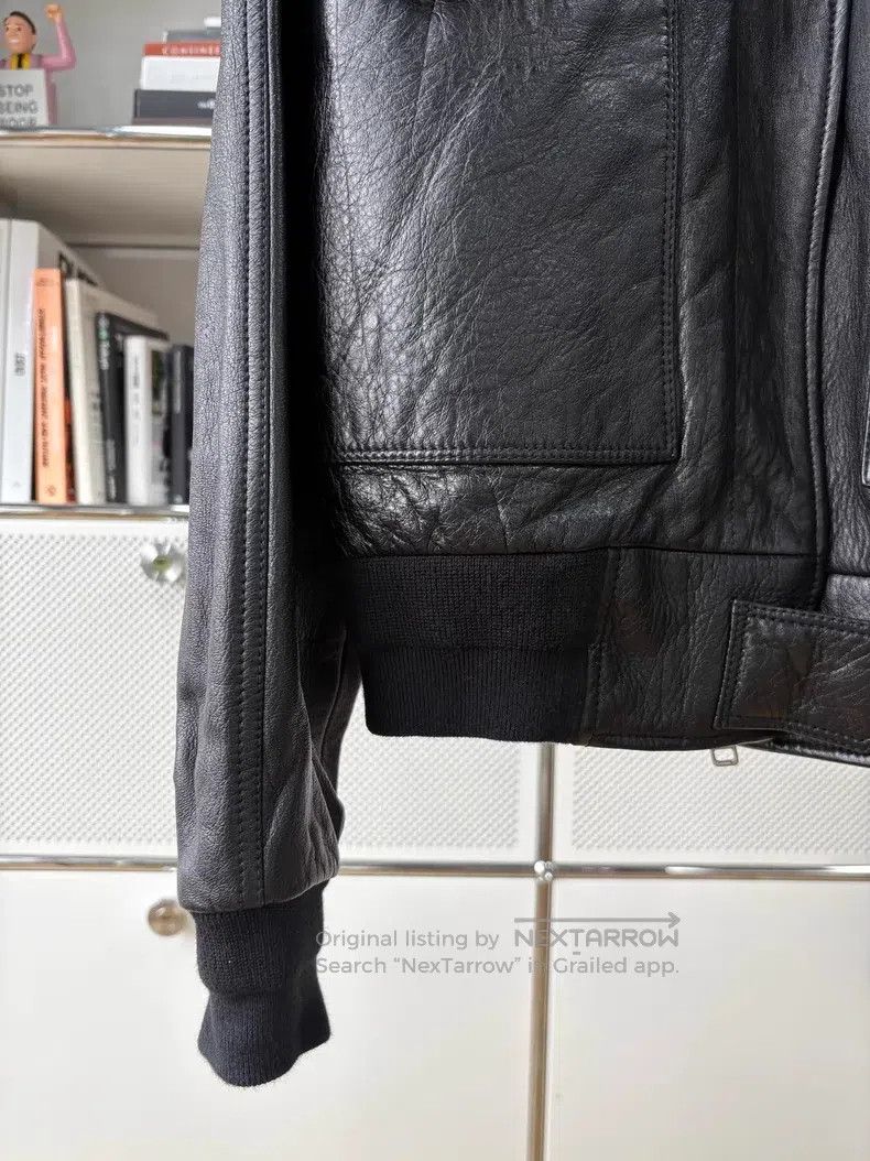 Givenchy Givenchy Black Lapel Classic Pilot Two Pocket Leather Jack Size US S / EU 44-46 / 1 - 3 Thumbnail