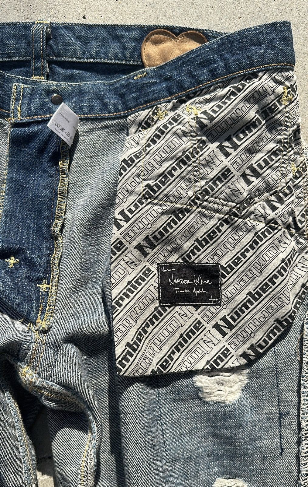 Number (N)ine Number Nine Aw03 Kurt Period Patchwork Jeans Size US 32 / EU 48 - 6 Thumbnail