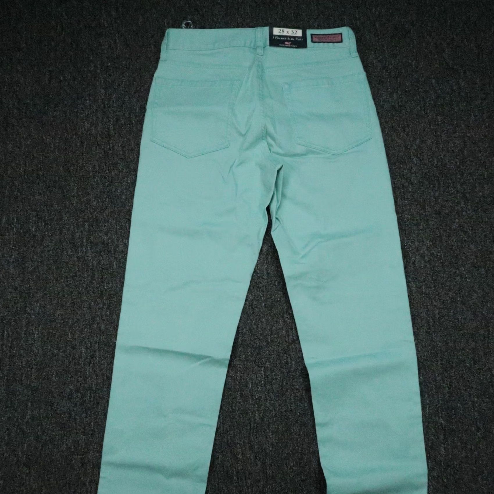 Vineyard Vines Vineyard Vines Pants Mens 28x32 Chino Slim Straight 5 Pocket Blue Cotton Spandex Button Zip Size US 28 / EU 44 - 7 Thumbnail