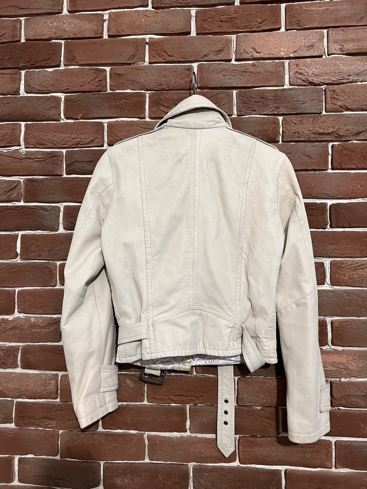 Leather Vintage Genuine Real Leather Jacket High Quality Rock Punk Size XS / US 0-2 / IT 36-38 - 2 Thumbnail