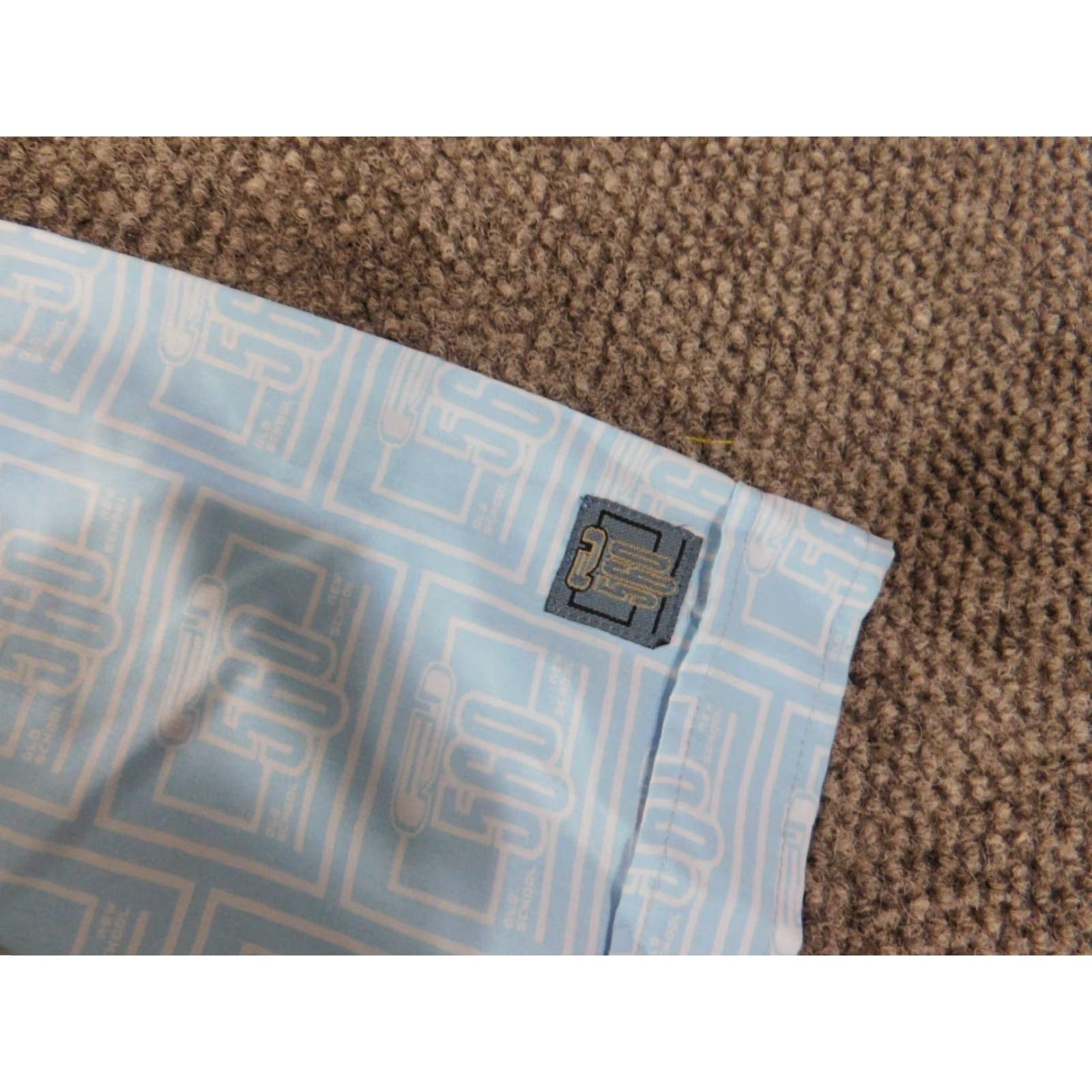 Vintage FJ 560 Shirt XXL Blue Button Up Knit Cotton Geometric 90s Hip-Hop Vintage 90s Mens Size US XXL / EU 58 / 5 - 5 Thumbnail