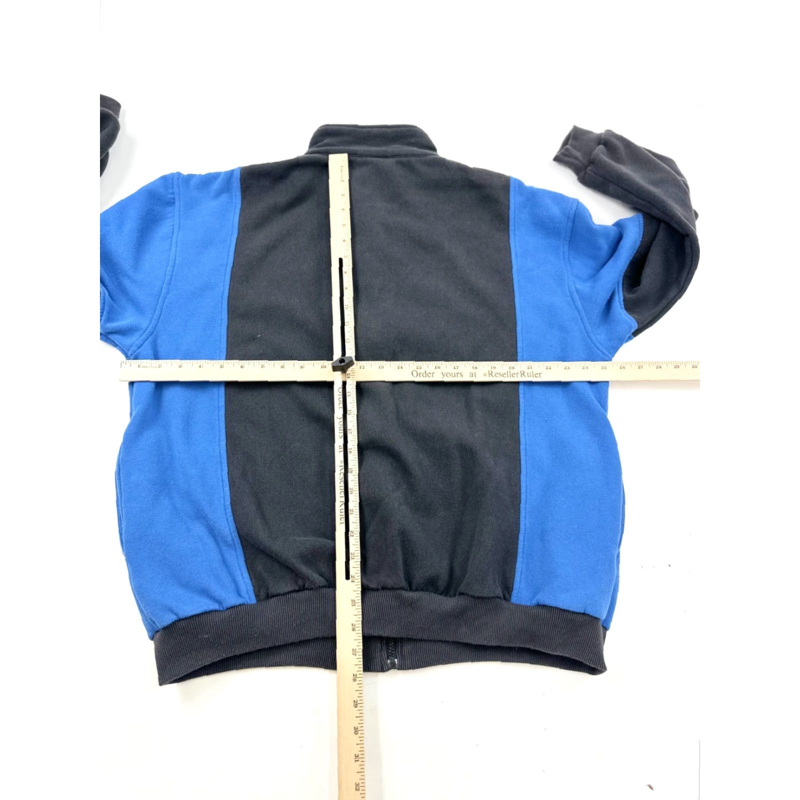 Vintage Adventure Club Sweatshirt Mens XL Black Blue Fleece Lined Full Zip Mock Neck Regular Fit Size US XL / EU 56 / 4 - 5 Thumbnail