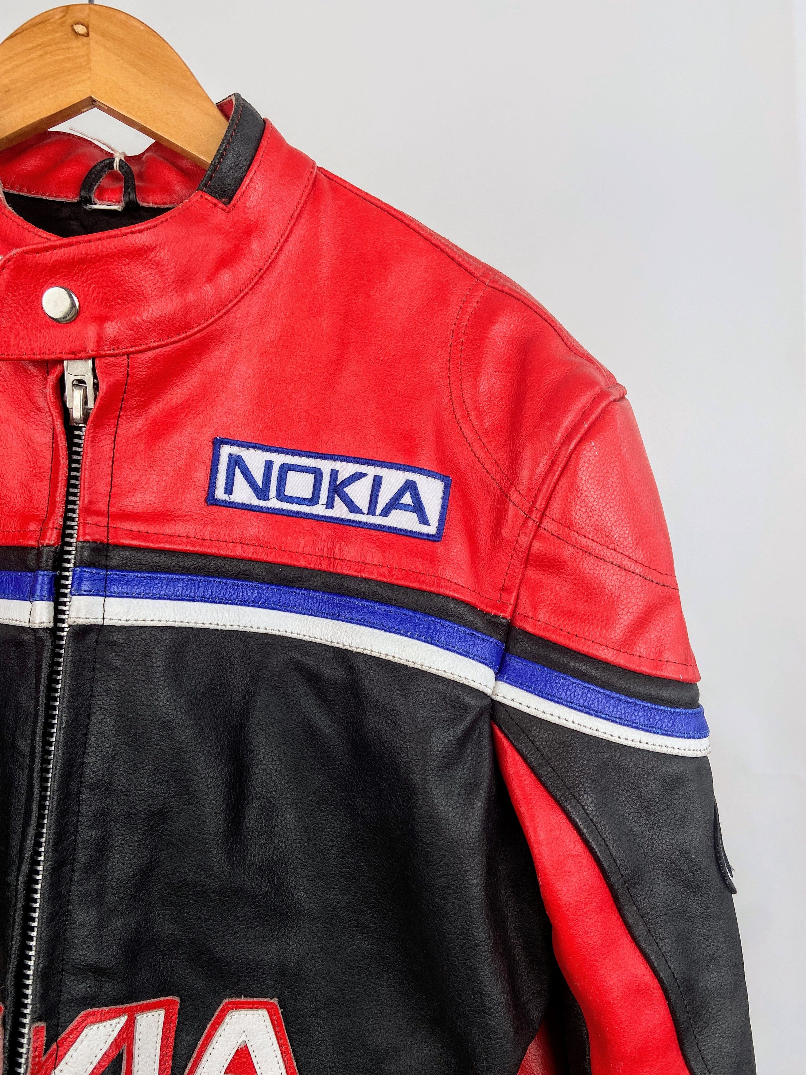 Other 🔥 Nokia 🔥 Rare Vintage Leather Jacket Streetwear Size US M / EU 48-50 / 2 - 3 Thumbnail