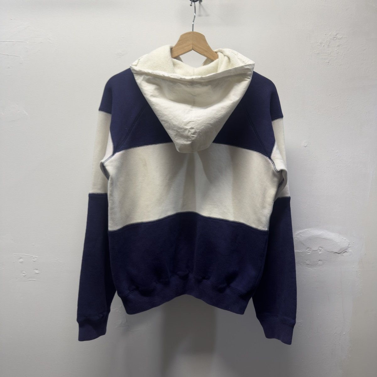 Polo Ralph Lauren 90s Polo Ralph Lauren White Navy Hoodie RRL ERL Chrome Size US M / EU 48-50 / 2 - 2 Thumbnail