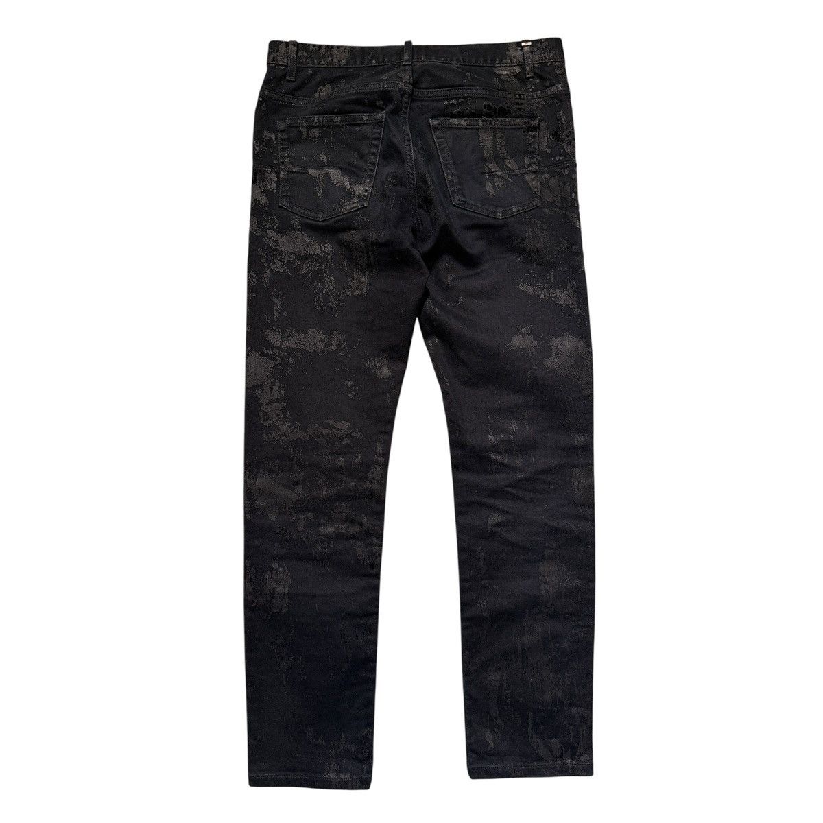 Dior Runway crackle painted denim Size US 30 / EU 46 - 2 Thumbnail