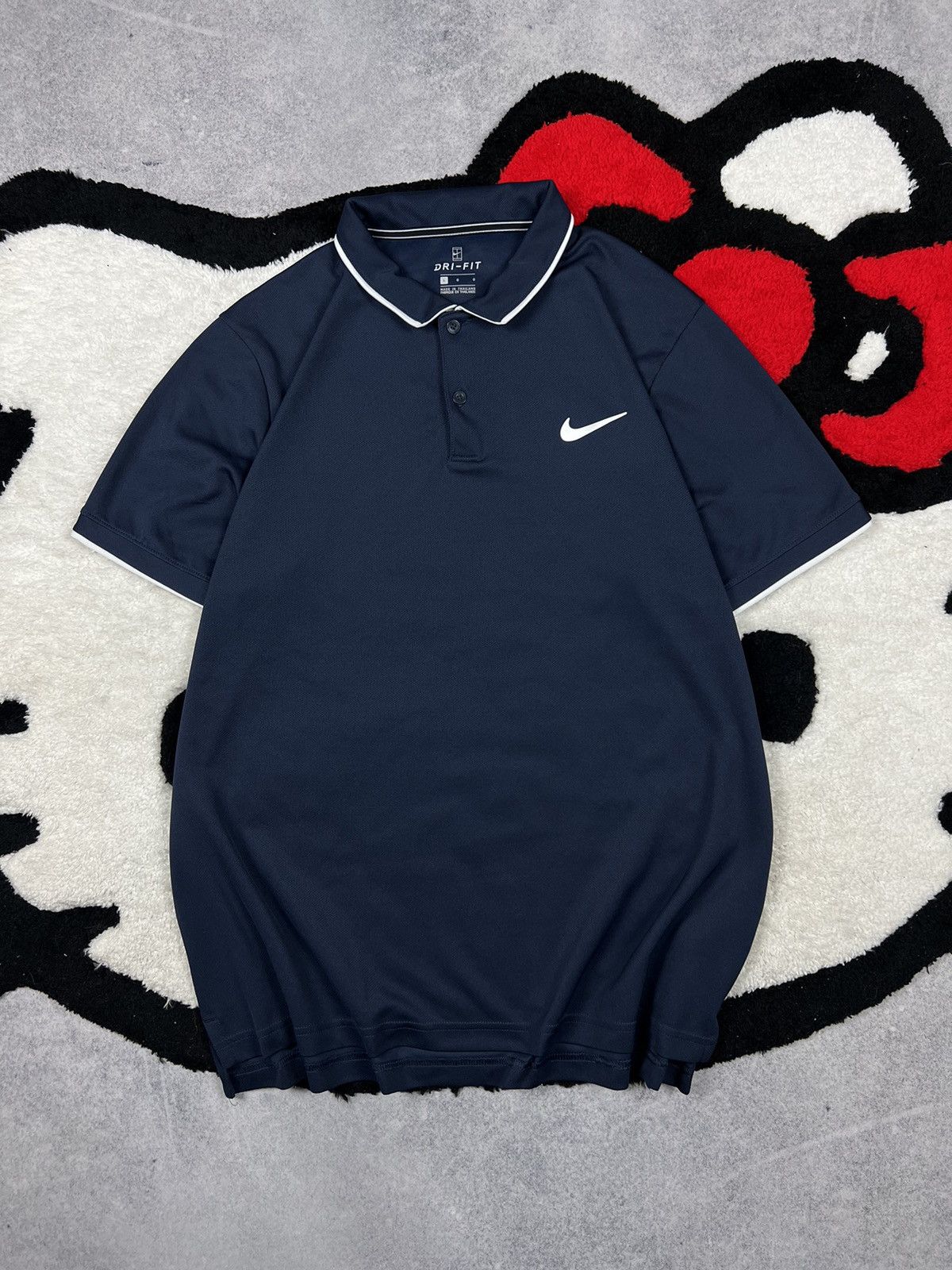 Nike Nike Court Tennis Dri-Fit Polo Blue Y2K Shirt Size US L / EU 52-54 / 3 - 1 Thumbnail