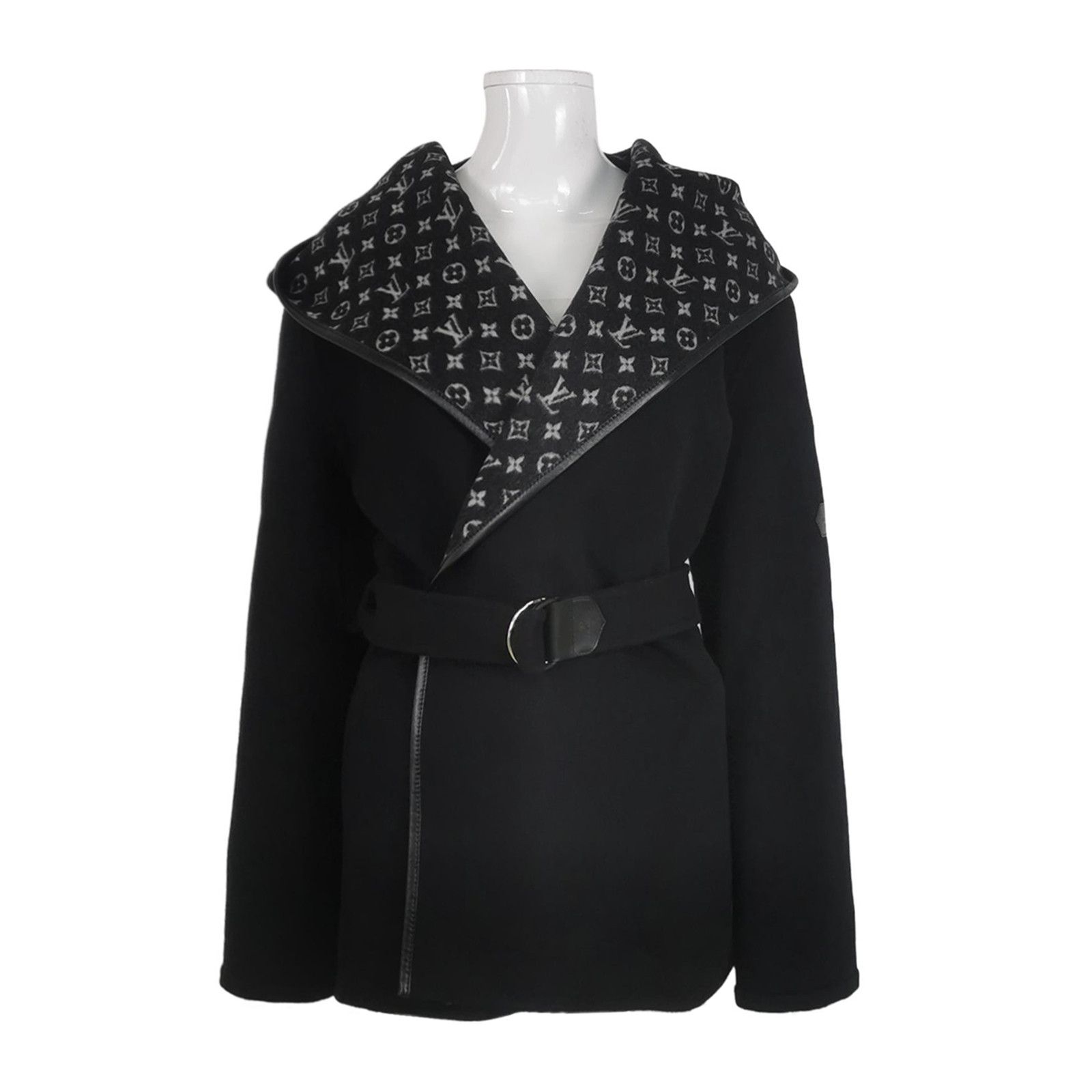 Louis Vuitton Louis Vuitton Wool Silk Belted Hooded Coat Size 42 Size M / US 6-8 / IT 42-44 - 1 Thumbnail