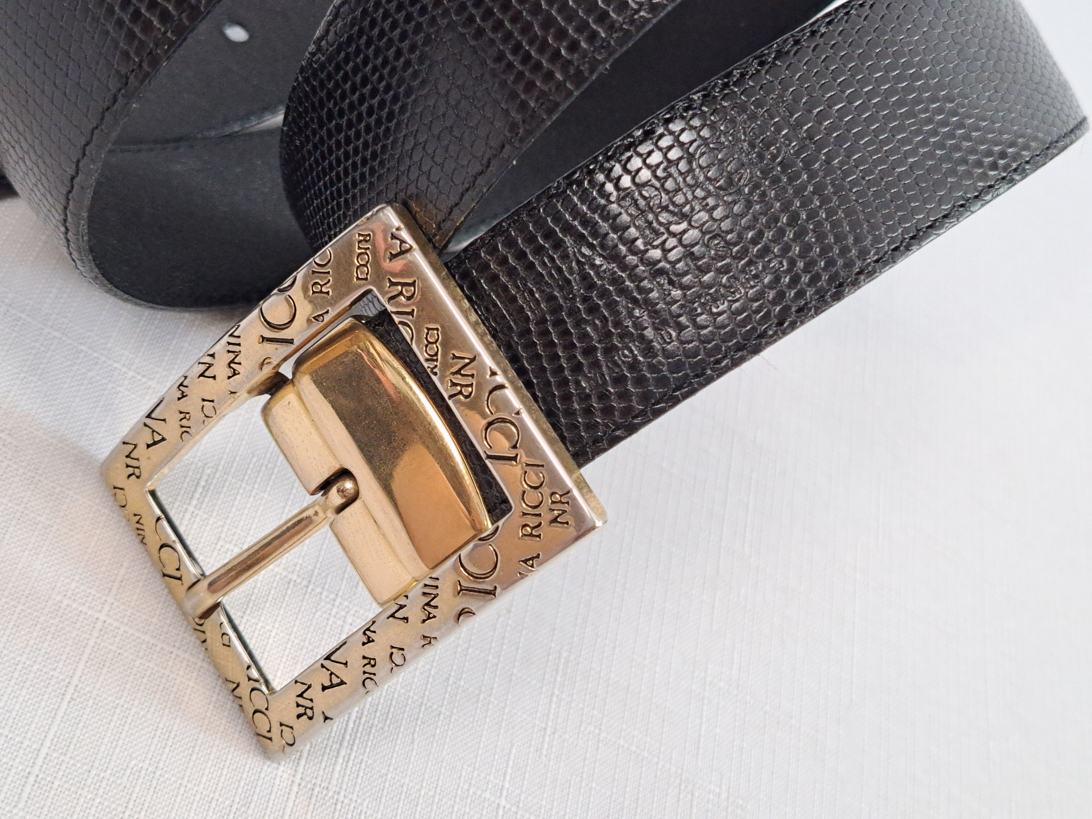 Nina Ricci Vintage Nina Ricci black belt. Made in France Size ONE SIZE - 6 Thumbnail