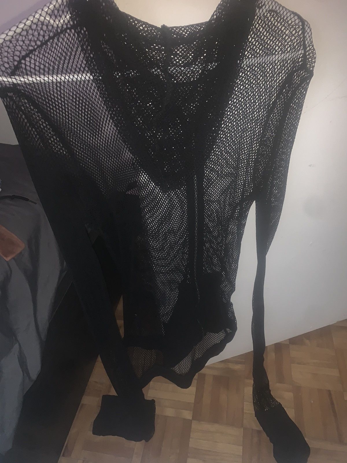 Vintage Living dead souls vintage Fishnet zip up hoodie Size XL / US 12-14 / IT 48-50 - 6 Thumbnail